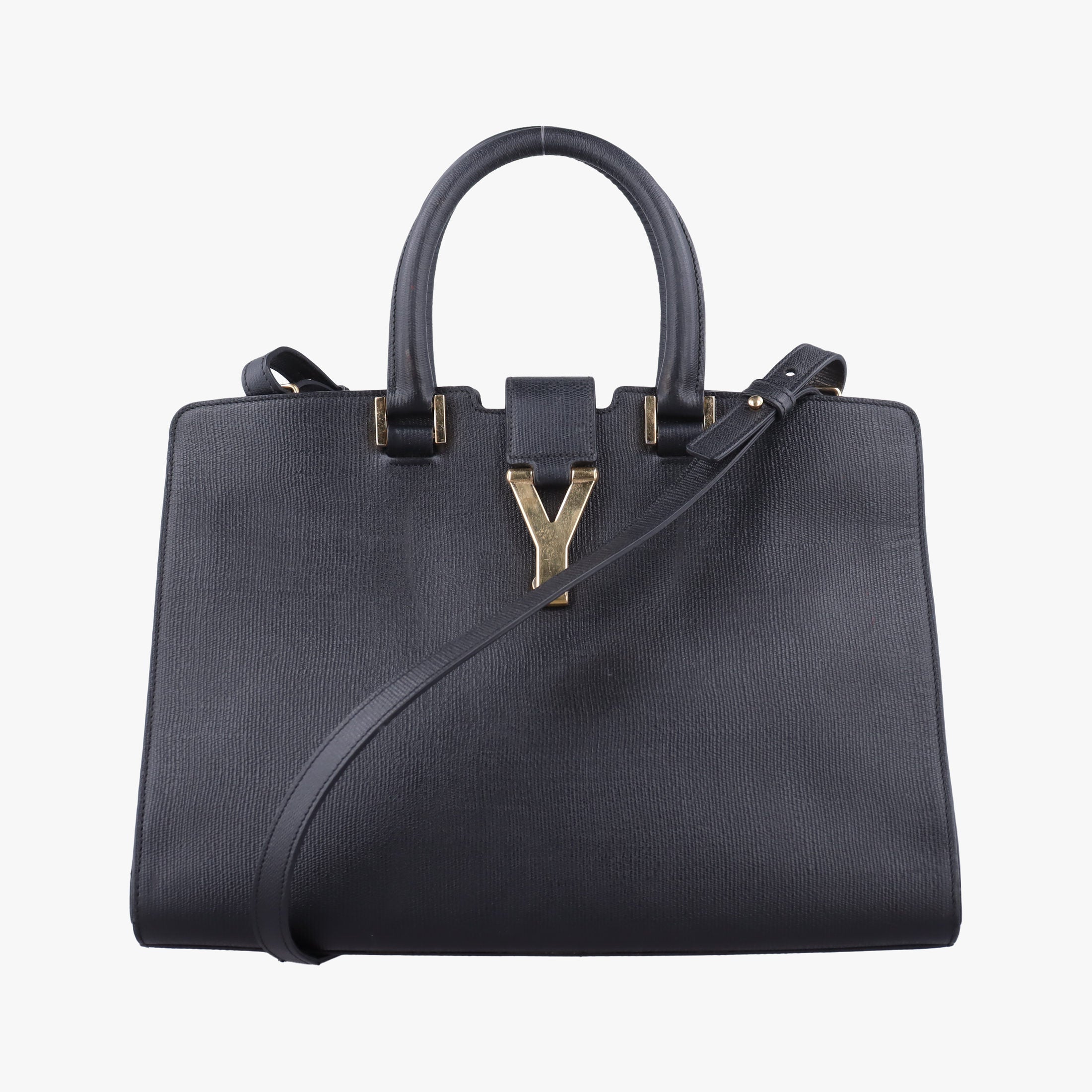 Y Ligne Petit Cabas Black Leather 370697 FLY370697.1014Yライン プチカバス ブラック レザー 370697 FLY370697.1014