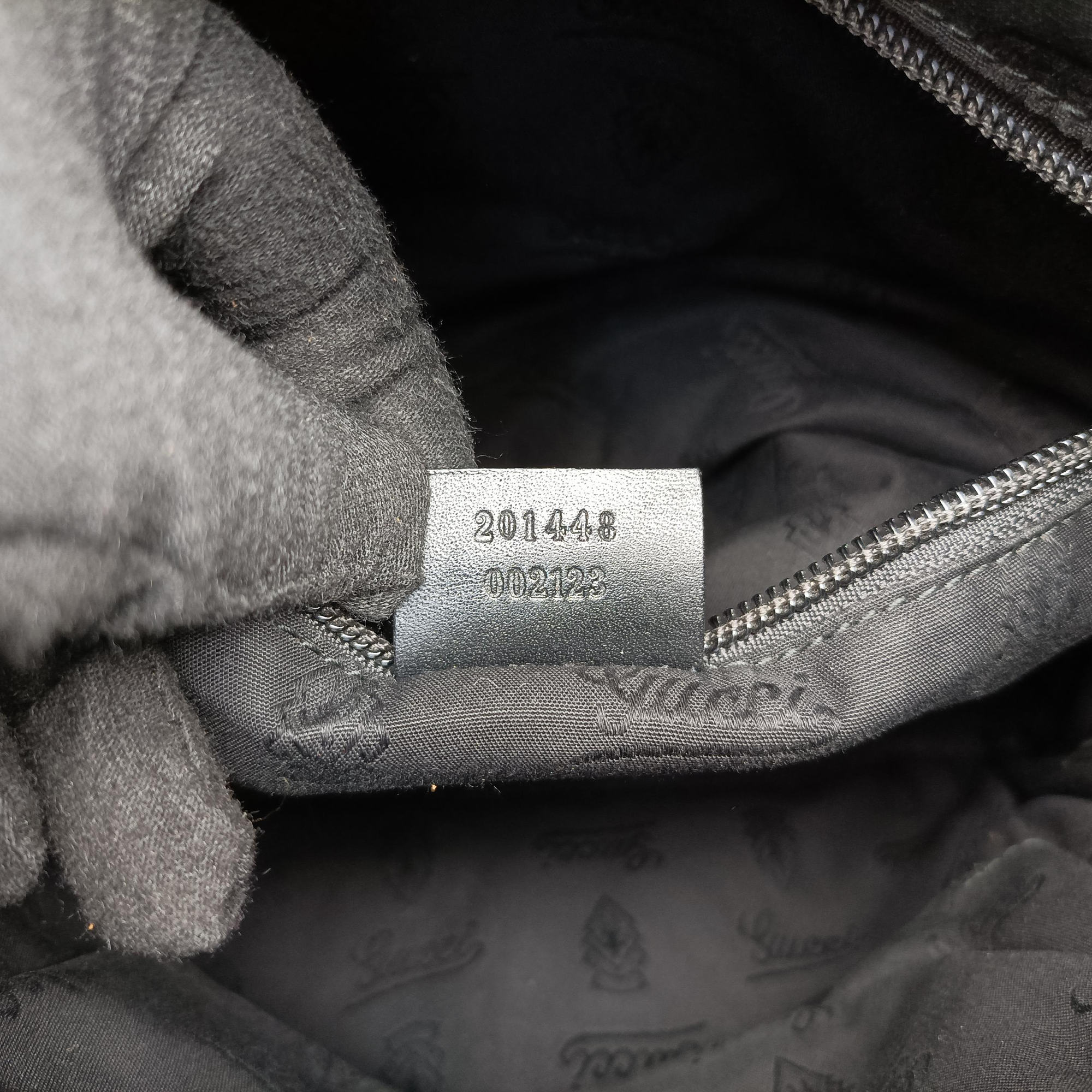 GG Imprime Messenger Black PVC coated canvas 201448 I010359049GGインプリメ メッセンジャー ブラック PVCコーティングキャンバス 201448 I010359049