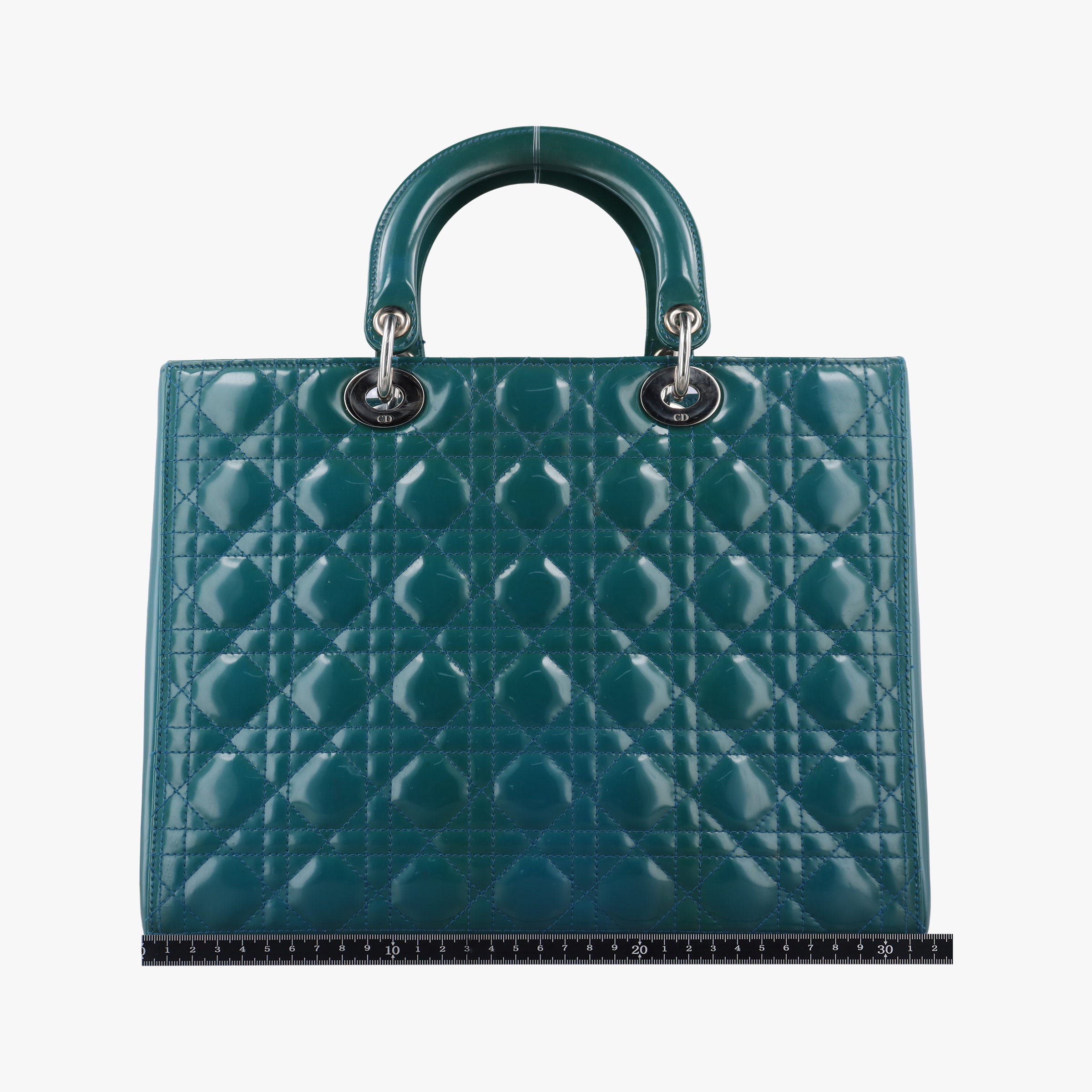 Lady Dior Blue Patent Leather 16-BO-1102レディディオール ブルー パテント 16-BO-1102