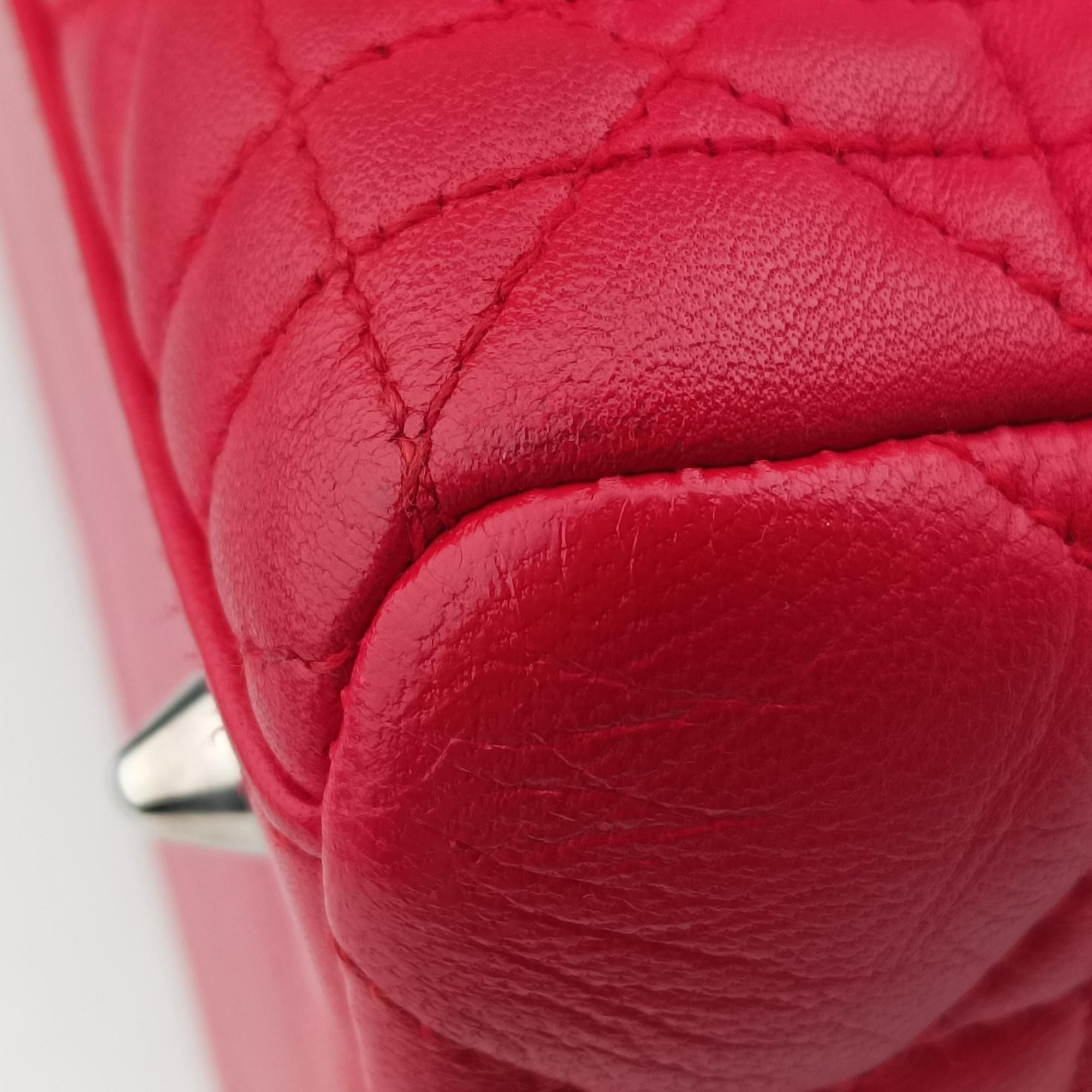 Lady Dior Red lambskin 11-MA-0089レディディオール レッド ラムスキン 11-MA-0089