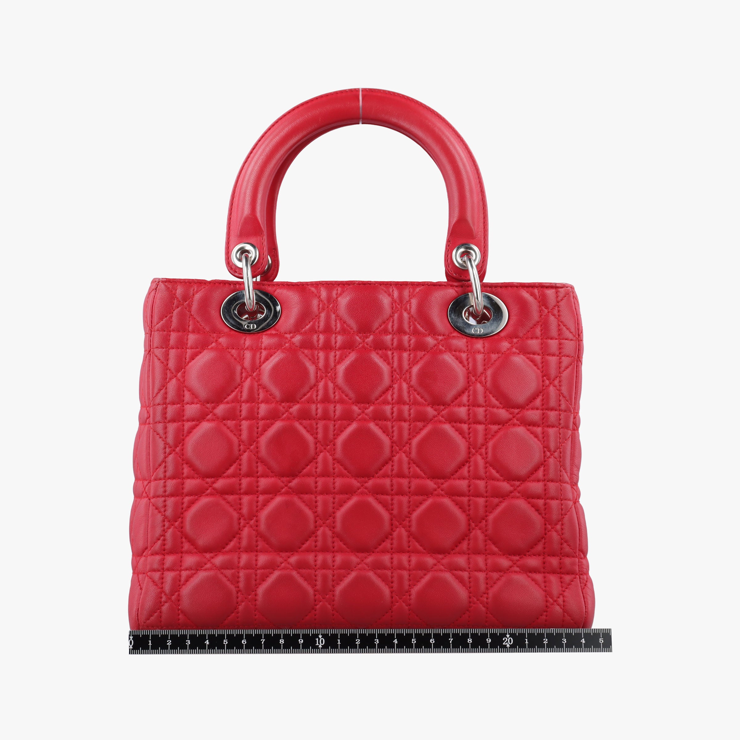 Lady Dior Red lambskin 11-MA-0089レディディオール レッド ラムスキン 11-MA-0089