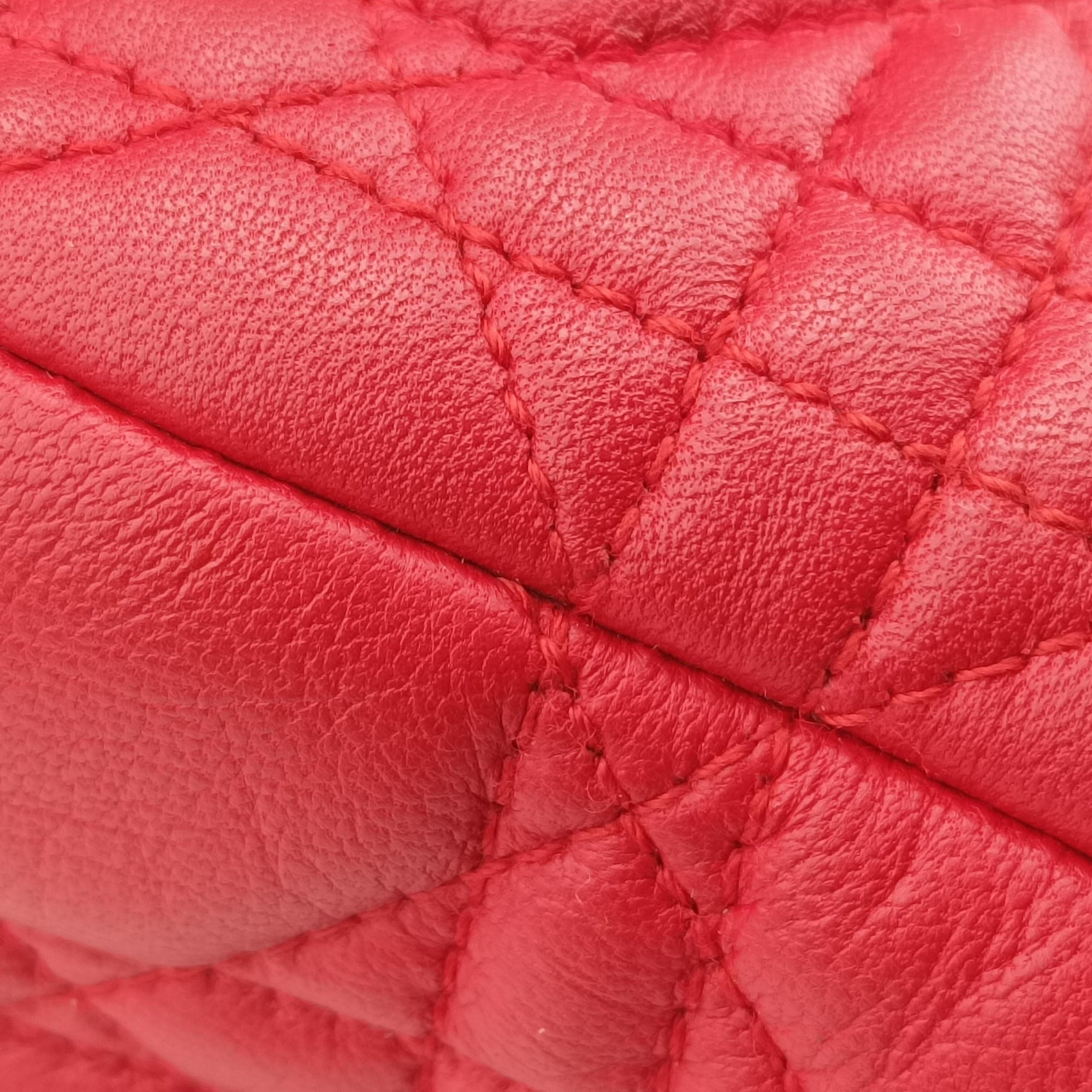 Lady Dior Red lambskin 11-MA-0089レディディオール レッド ラムスキン 11-MA-0089