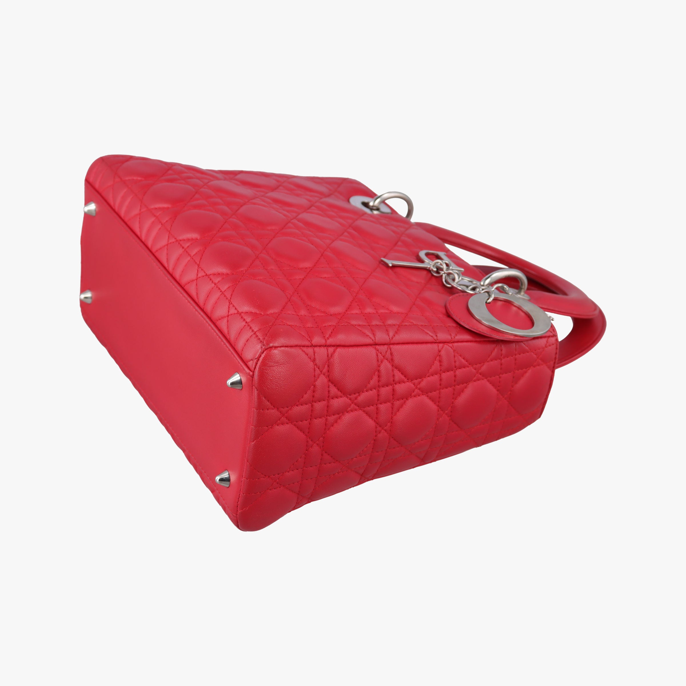 Lady Dior Red lambskin 11-MA-0089レディディオール レッド ラムスキン 11-MA-0089