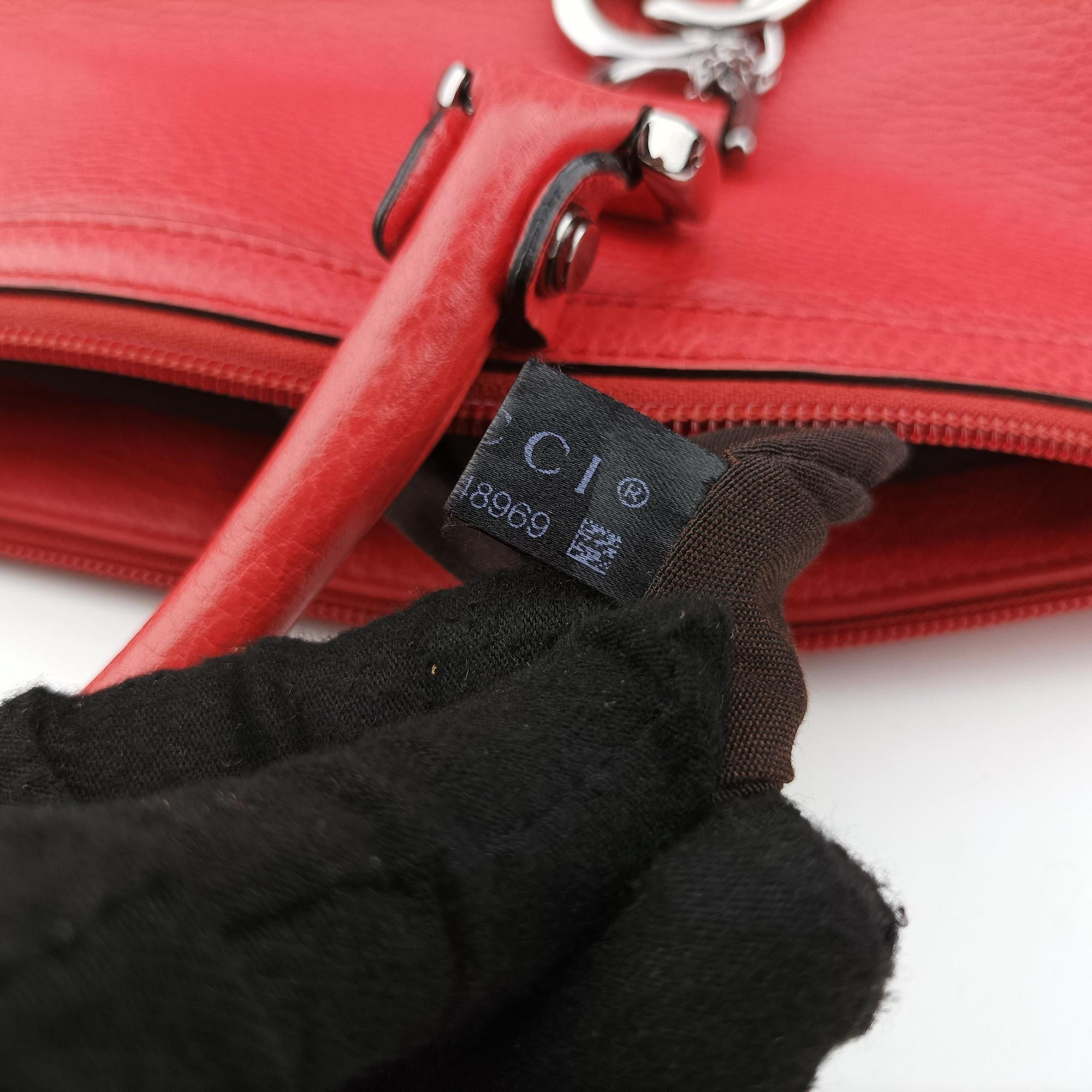 charm dome Red Leather 341503 H016948969110チャーム ドーム レッド レザー 341503 H016948969110