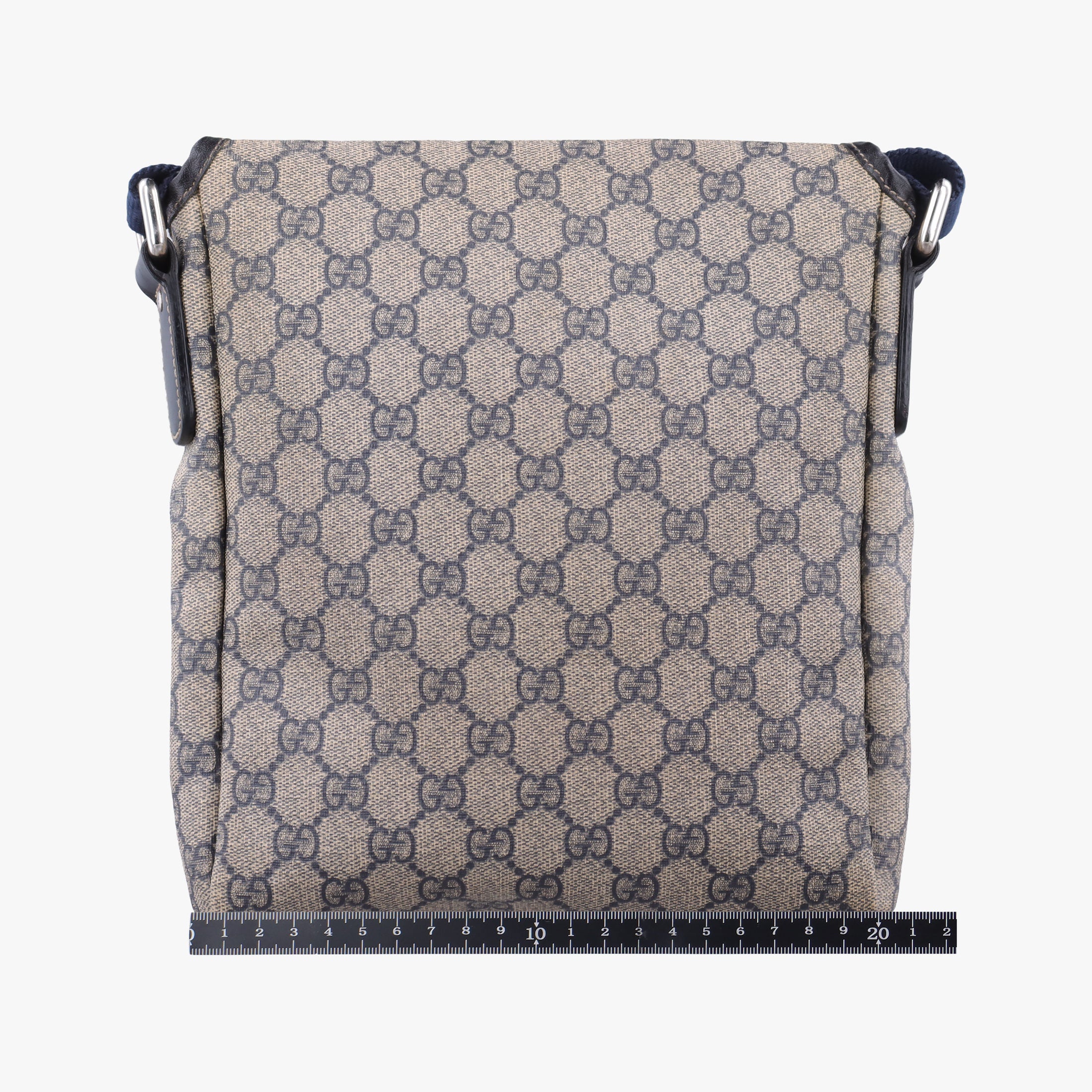 GG Plus GG Supreme beige×navy PVC coated canvas×Leather 223666 B011361882GGプラス GGスプリーム ベージュ×ネイビー PVCコーティングキャンバス×レザー 223666 B011361882