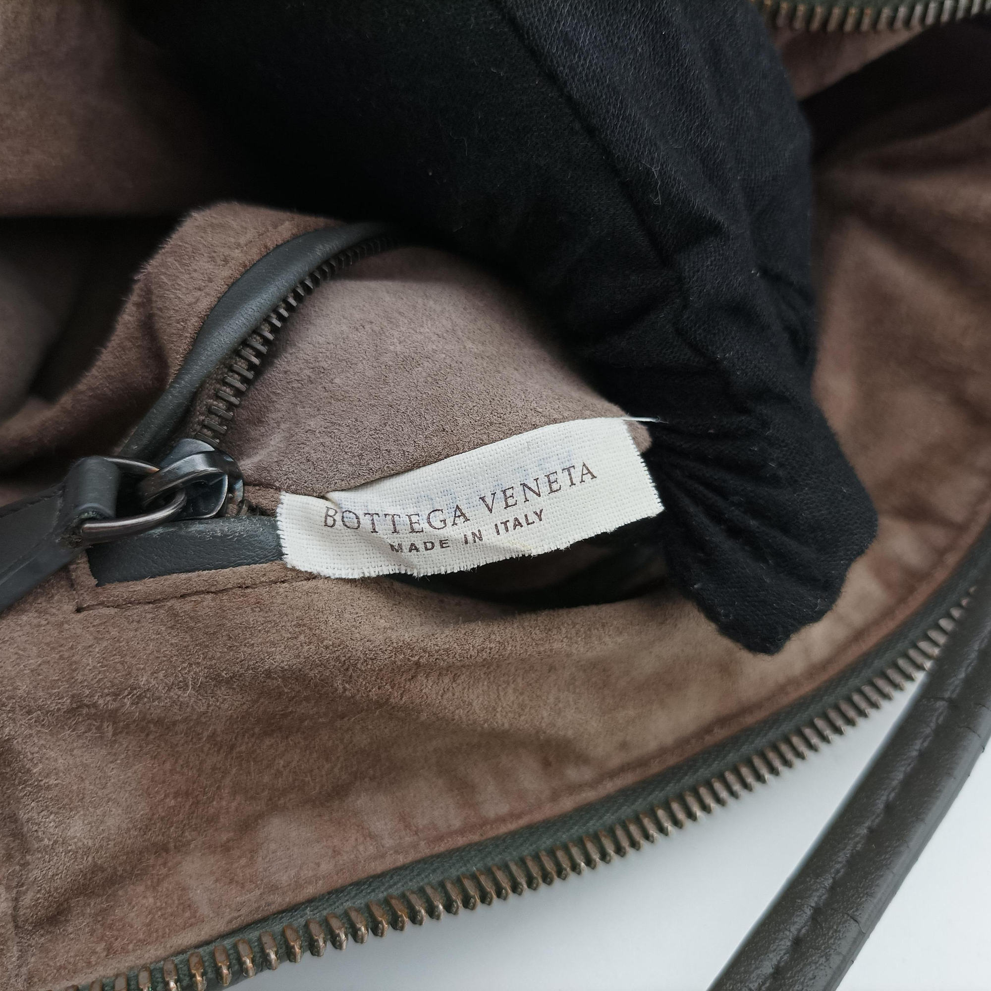 NODINI Intrecciato Grey lambskin B03039932Aノディーニ イントレチャート グレー ラムスキン B03039932A