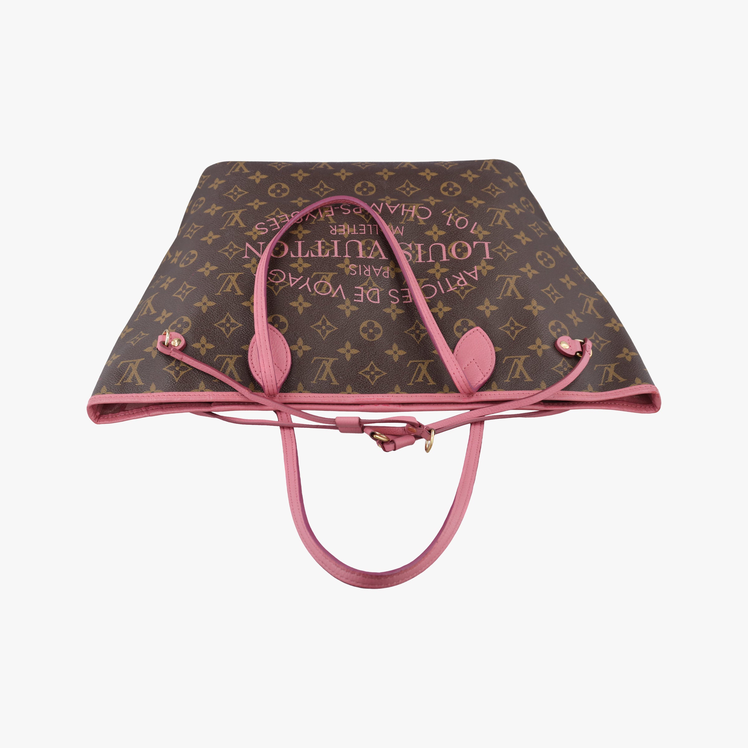 NEVERFULL MM Brown × Rose Velours Monogram Ikat Flower M40939 GI2173ネヴァーフルMM モノグラム/ブラウン×ローズヴェルール モノグラム イカットフラワー M40939 GI2173