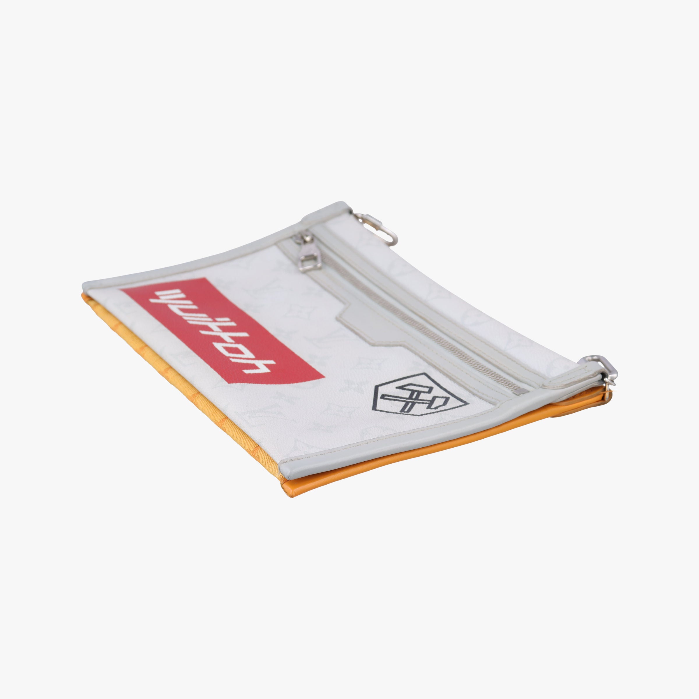 Flat Messenger White×orange White Monogram Canvas x Ocher Monogram Denim M44640 CA1149フラットメッセンジャー ブロン×オレンジ ホワイトモノグラムキャンバス×オーカーモノグラムデニム M44640 CA1149