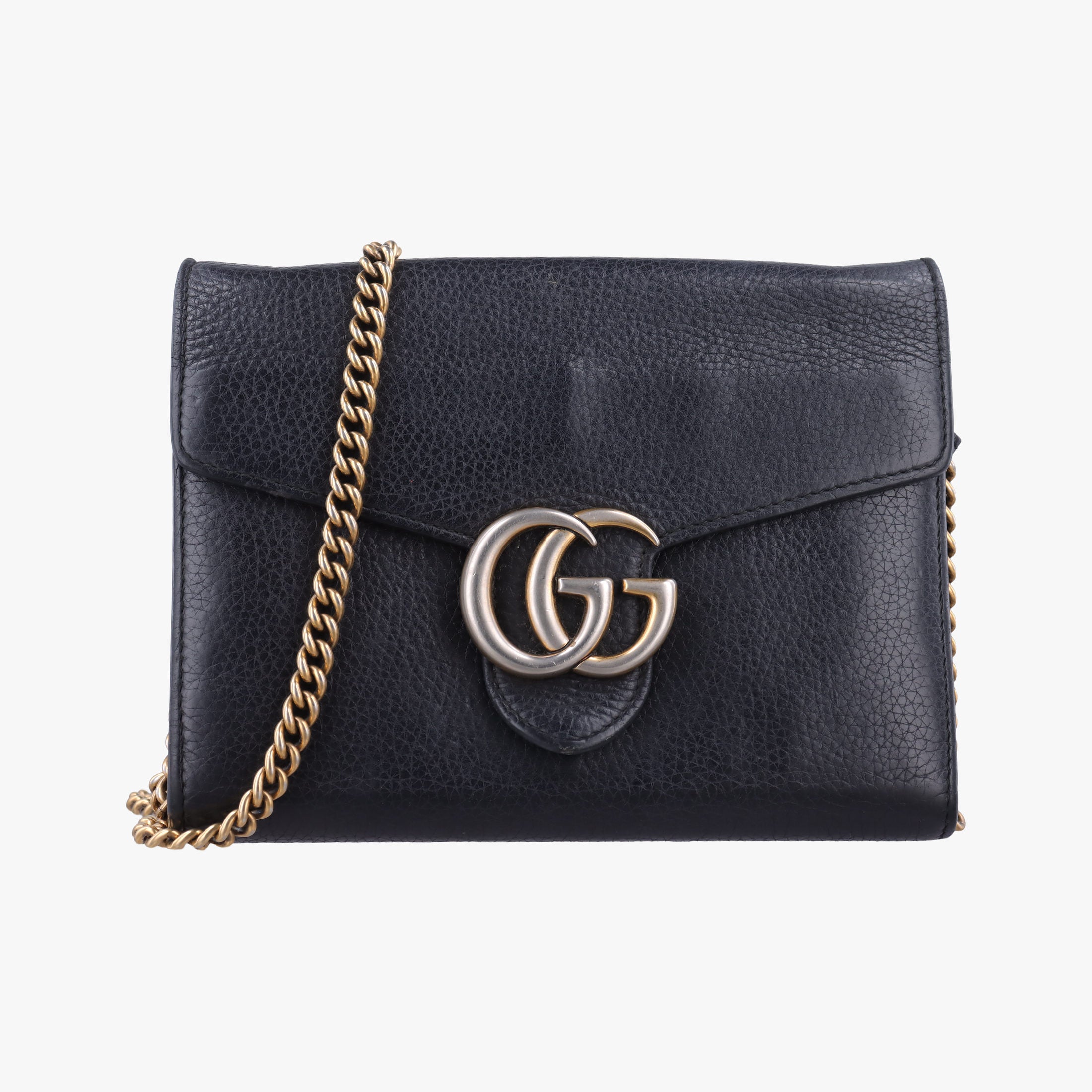 GG Marmont Black Leather 401232 GGマーモント ブラック レザー 401232