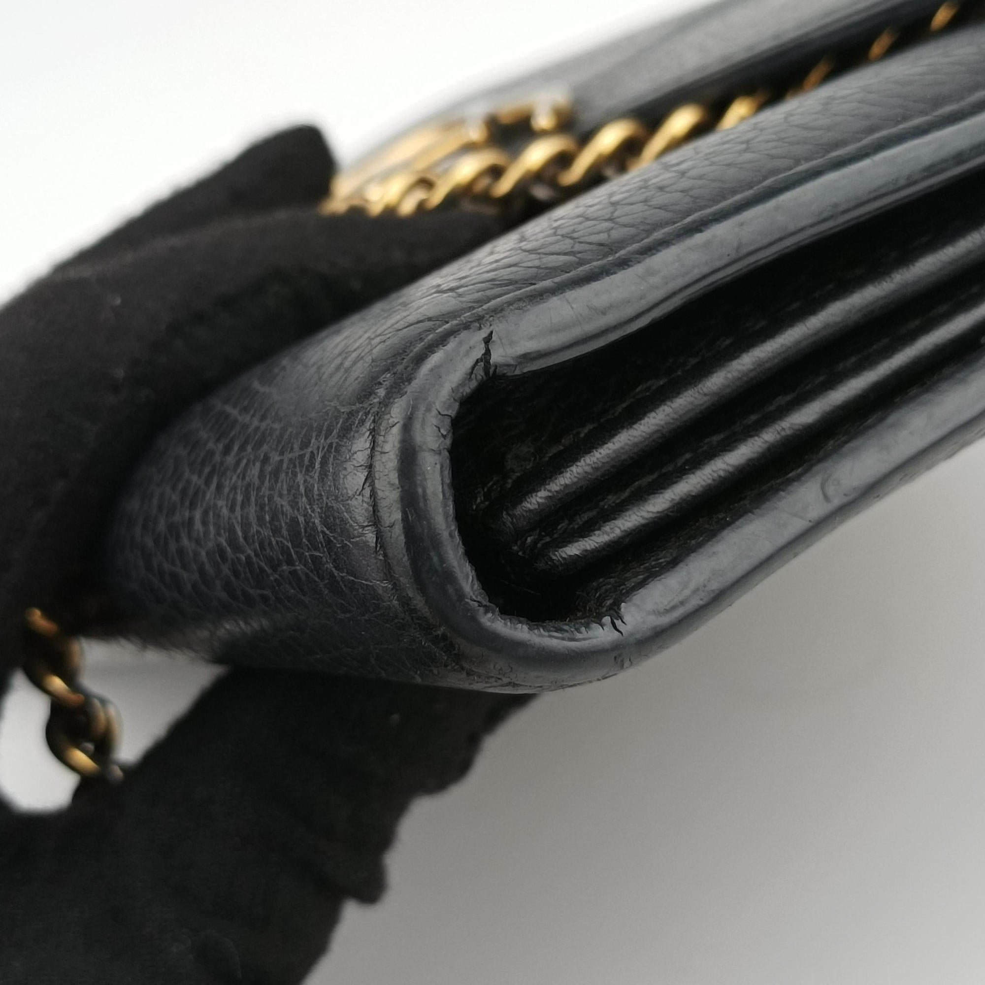 GG Marmont Black Leather 401232 GGマーモント ブラック レザー 401232