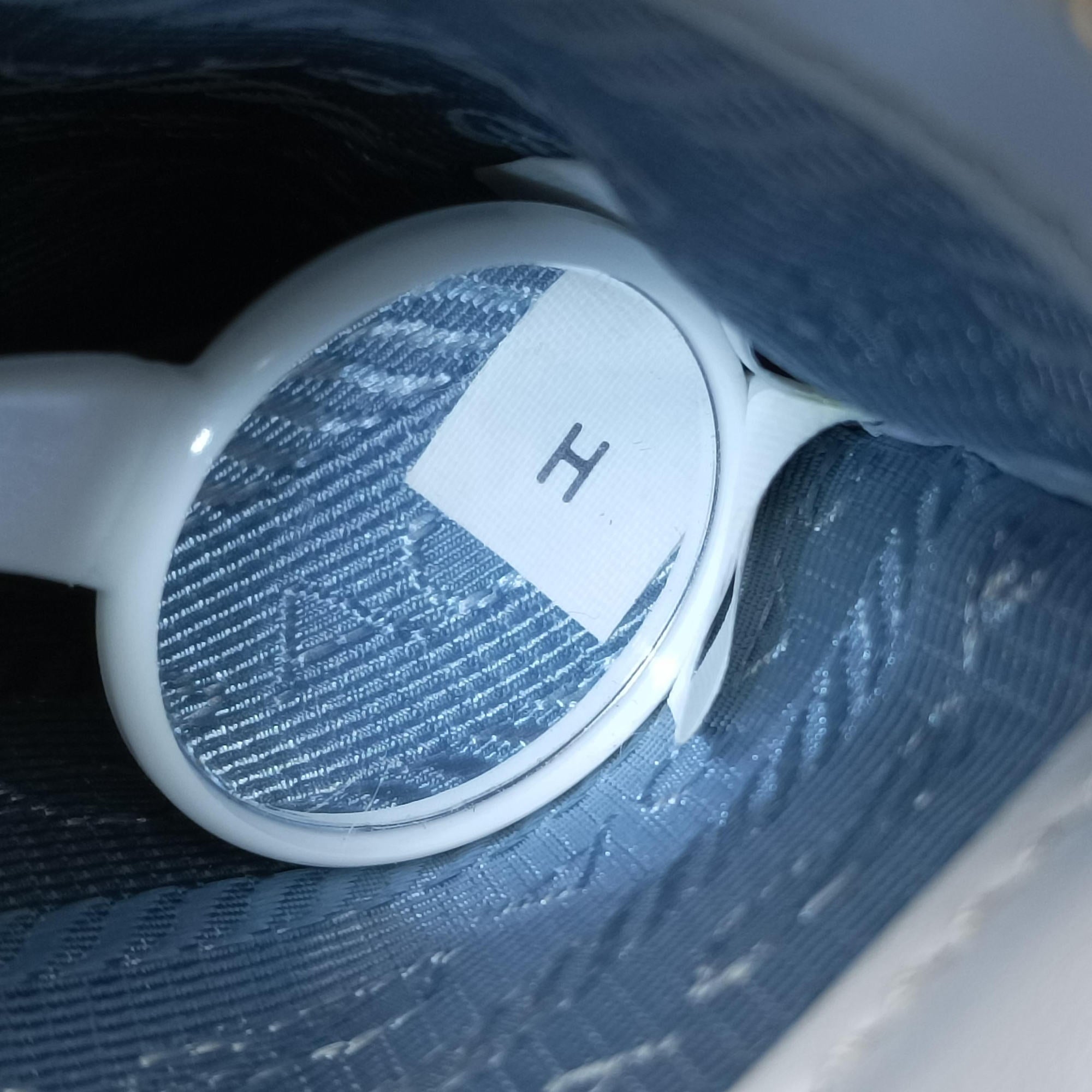 Pocket Blue Nylon × Brushed Leather 1BD295 25 Hポケット ブルー ナイロン×ブラッシュドレザー 1BD295 25 H