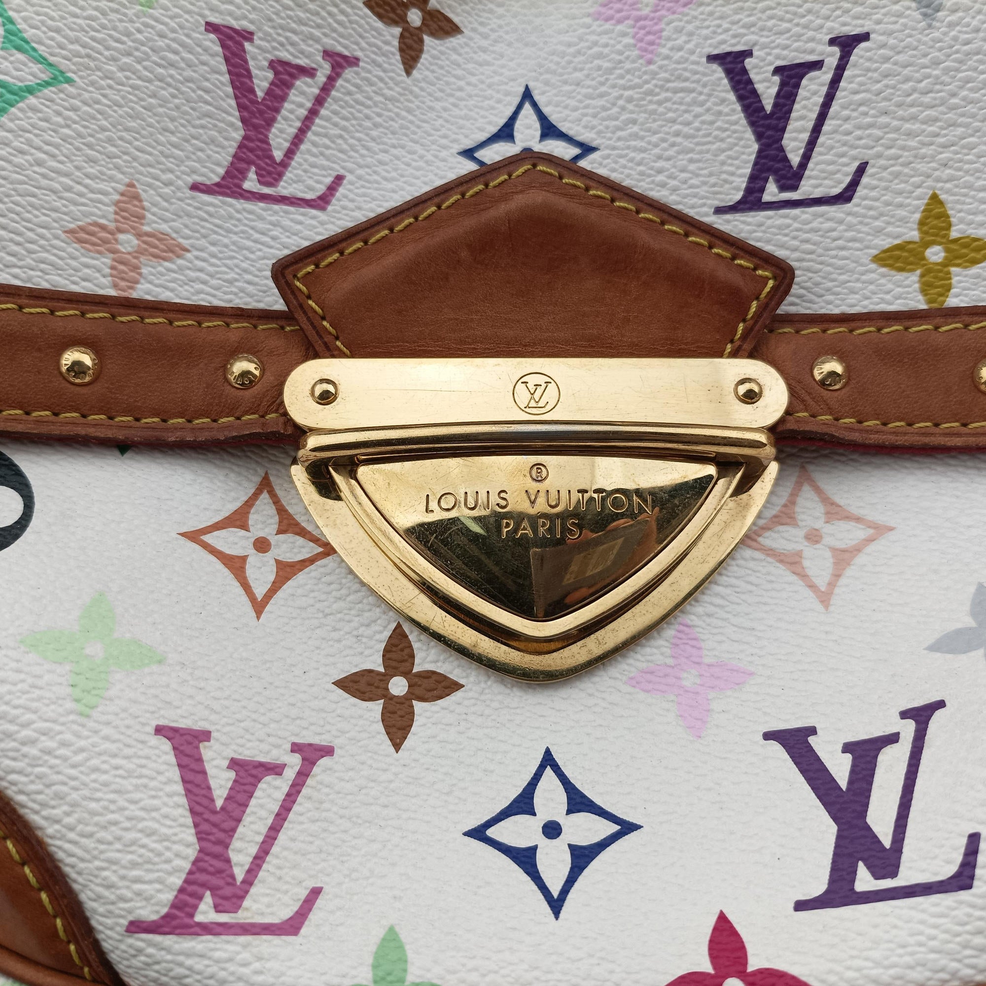 RITA white Monogram Multicolor M40125 Lot number unknownリタ ブロン モノグラム マルチカラー M40125 製番不明