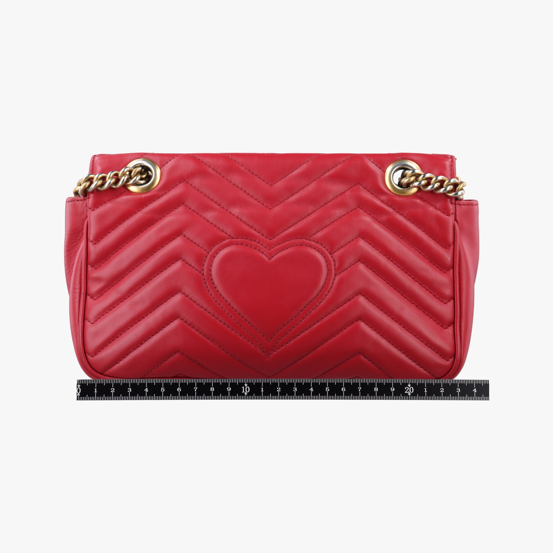 GG Marmont Red Leather 443497 E025631951GGマーモント レッド レザー 443497 E025631951