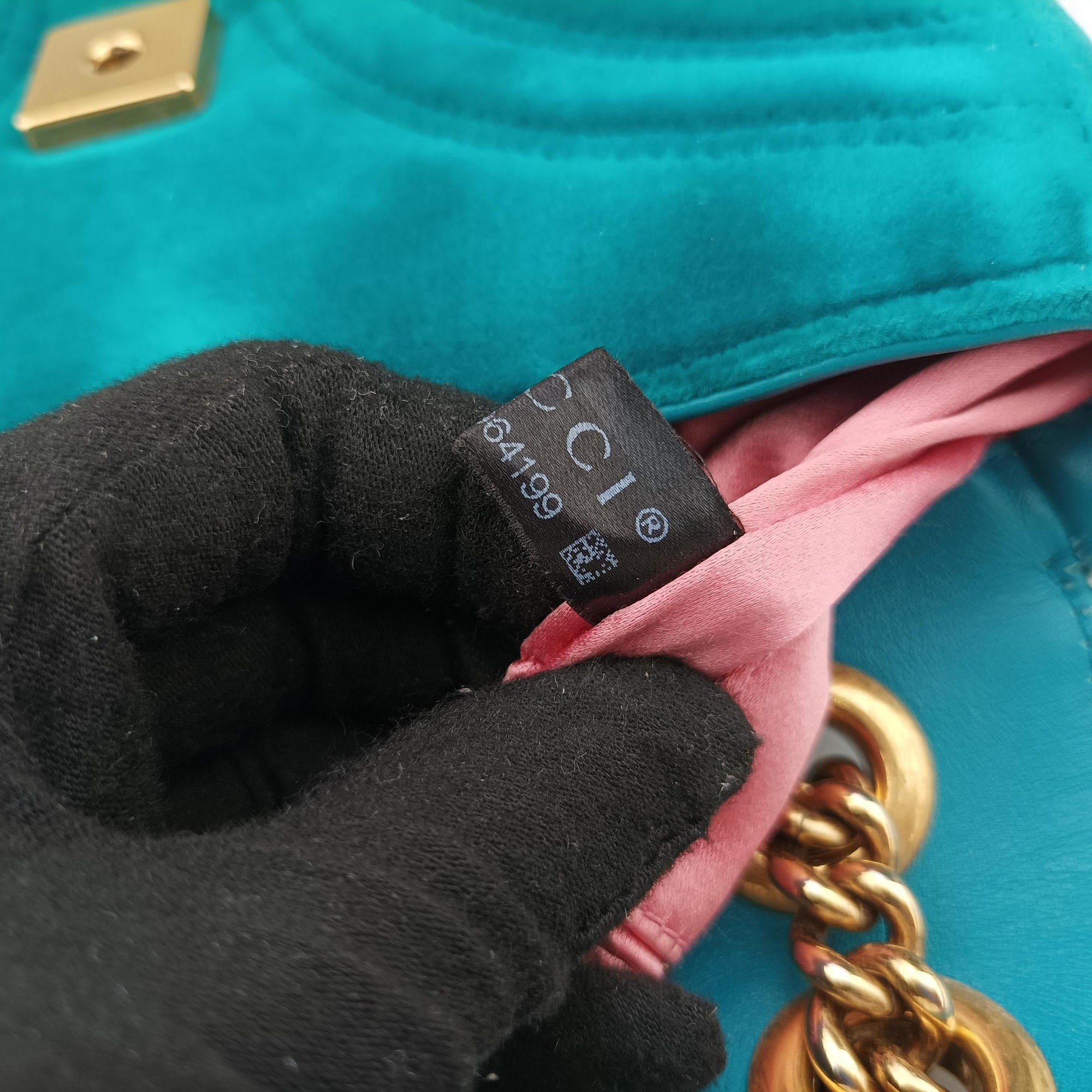 GG Marmont Blue velour 446744 D021964199GGマーモント ブルー ベロア 446744 D021964199