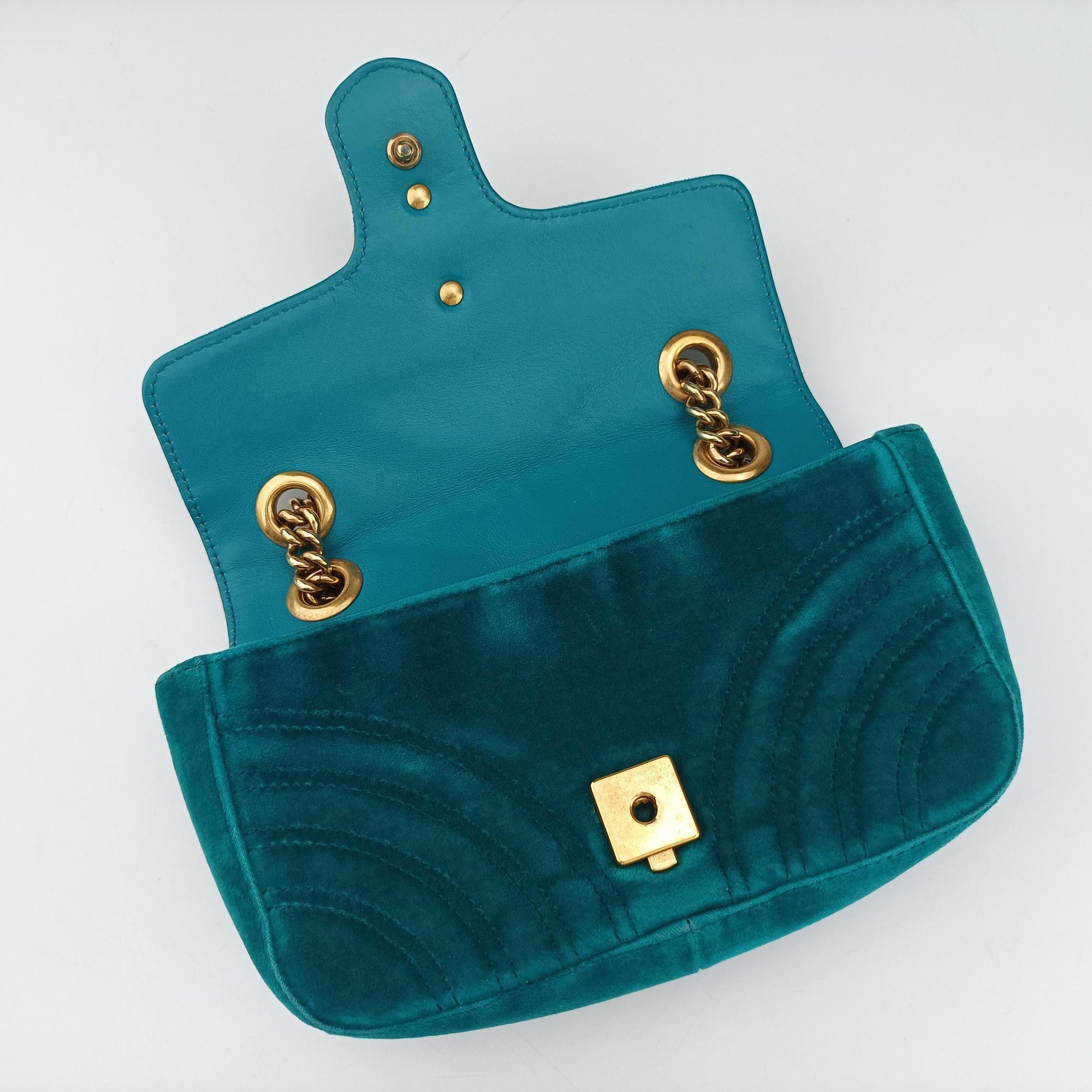 GG Marmont Blue velour 446744 D021964199GGマーモント ブルー ベロア 446744 D021964199