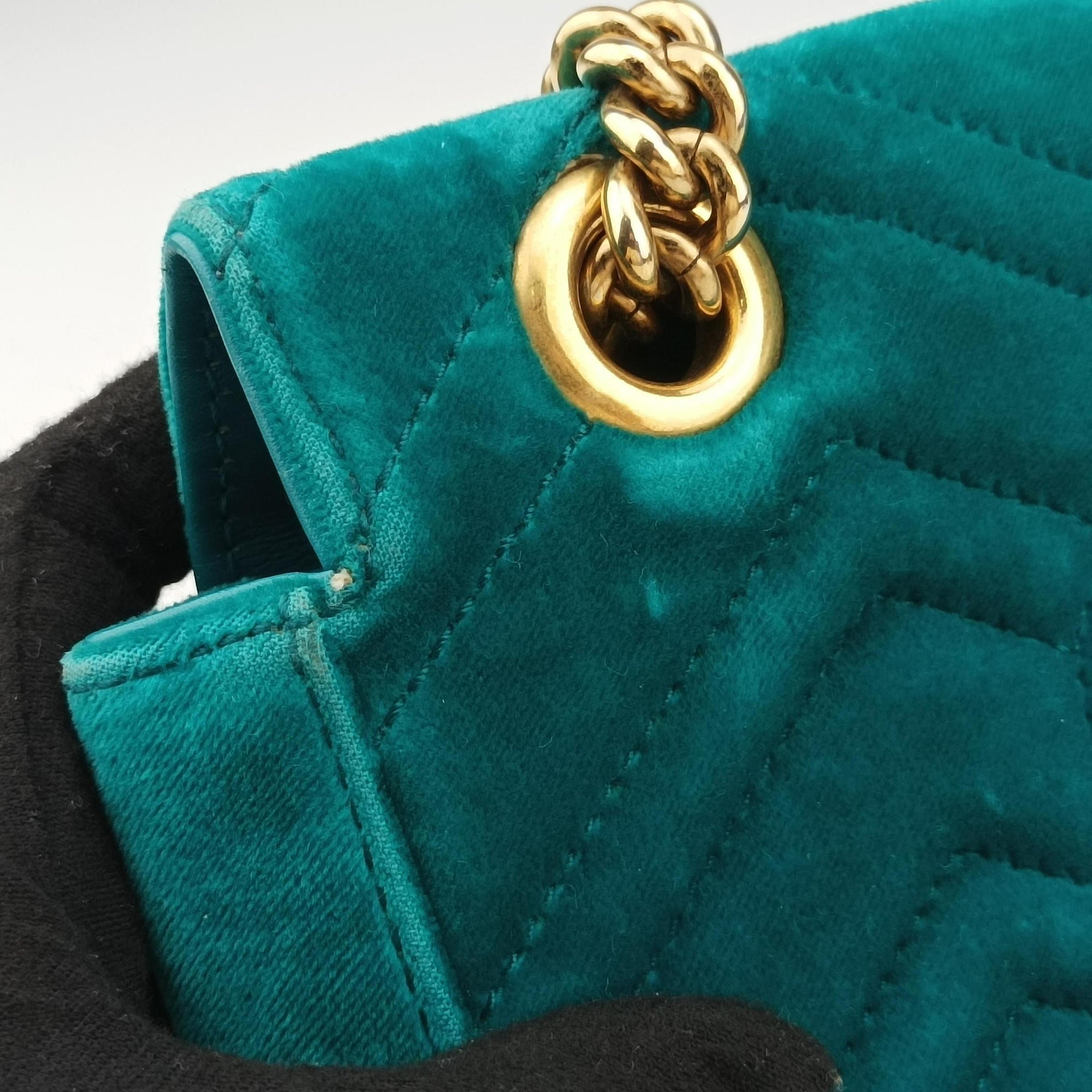 GG Marmont Blue velour 446744 D021964199GGマーモント ブルー ベロア 446744 D021964199