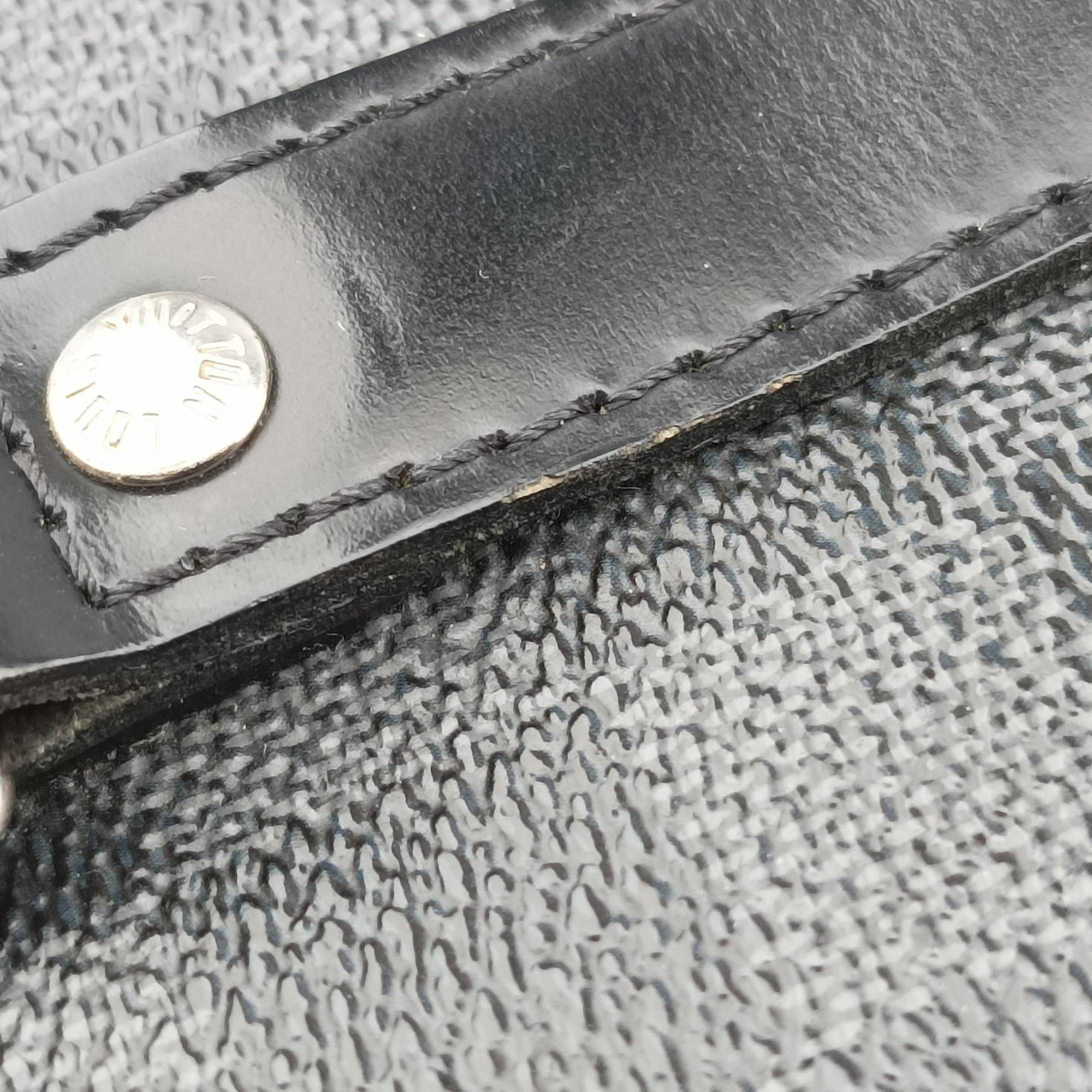 Porte Documents Voyage Noir Damier Graphite N41125 BA0161ポルト ドキュマン ヴォワヤージュ ノワール ダミエグラフィット N41125 BA0161