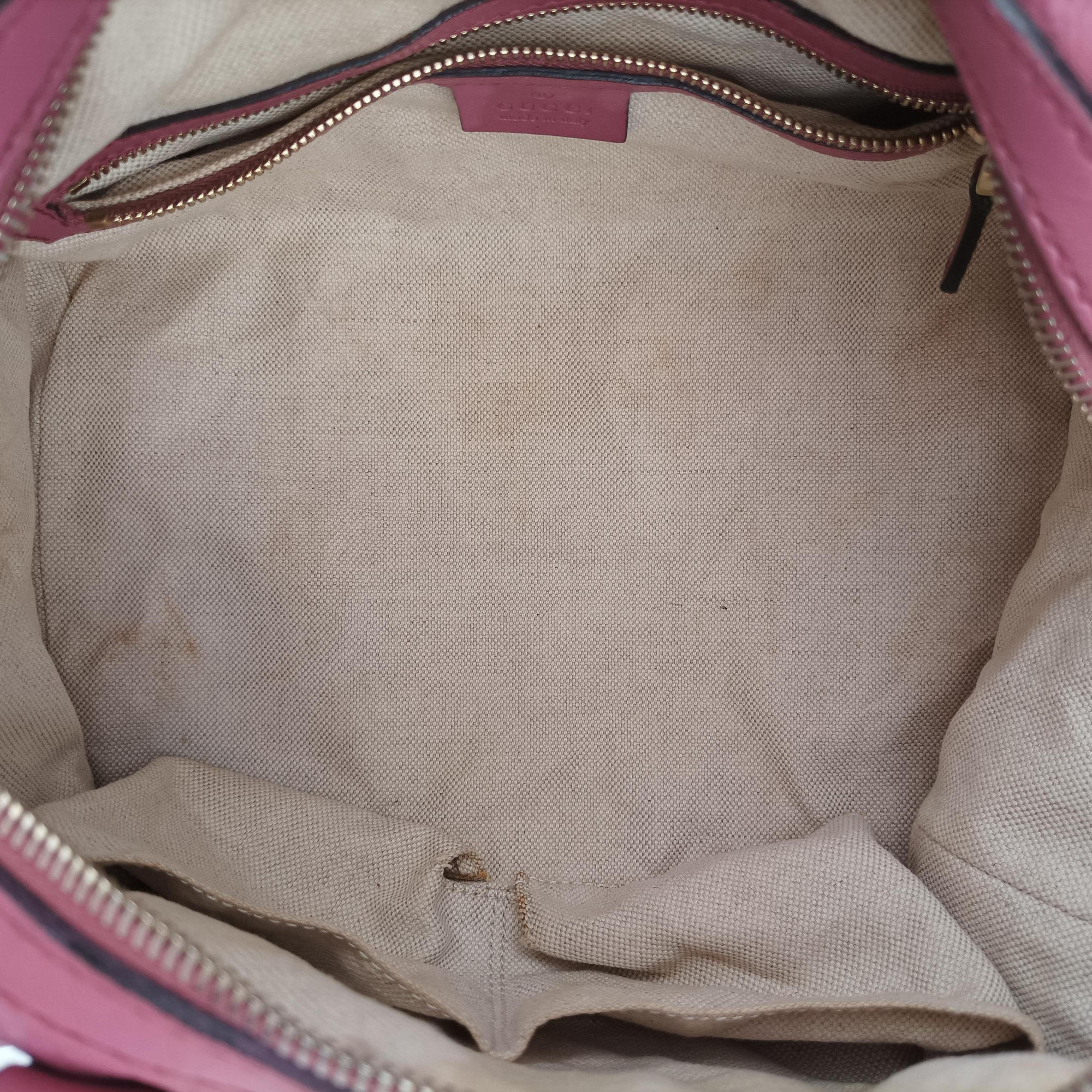 Guccissima Trim Web Joy Pink Leather 269876 G013133942グッチシマ トリム ウェブ ジョイ ピンク レザー 269876 G013133942