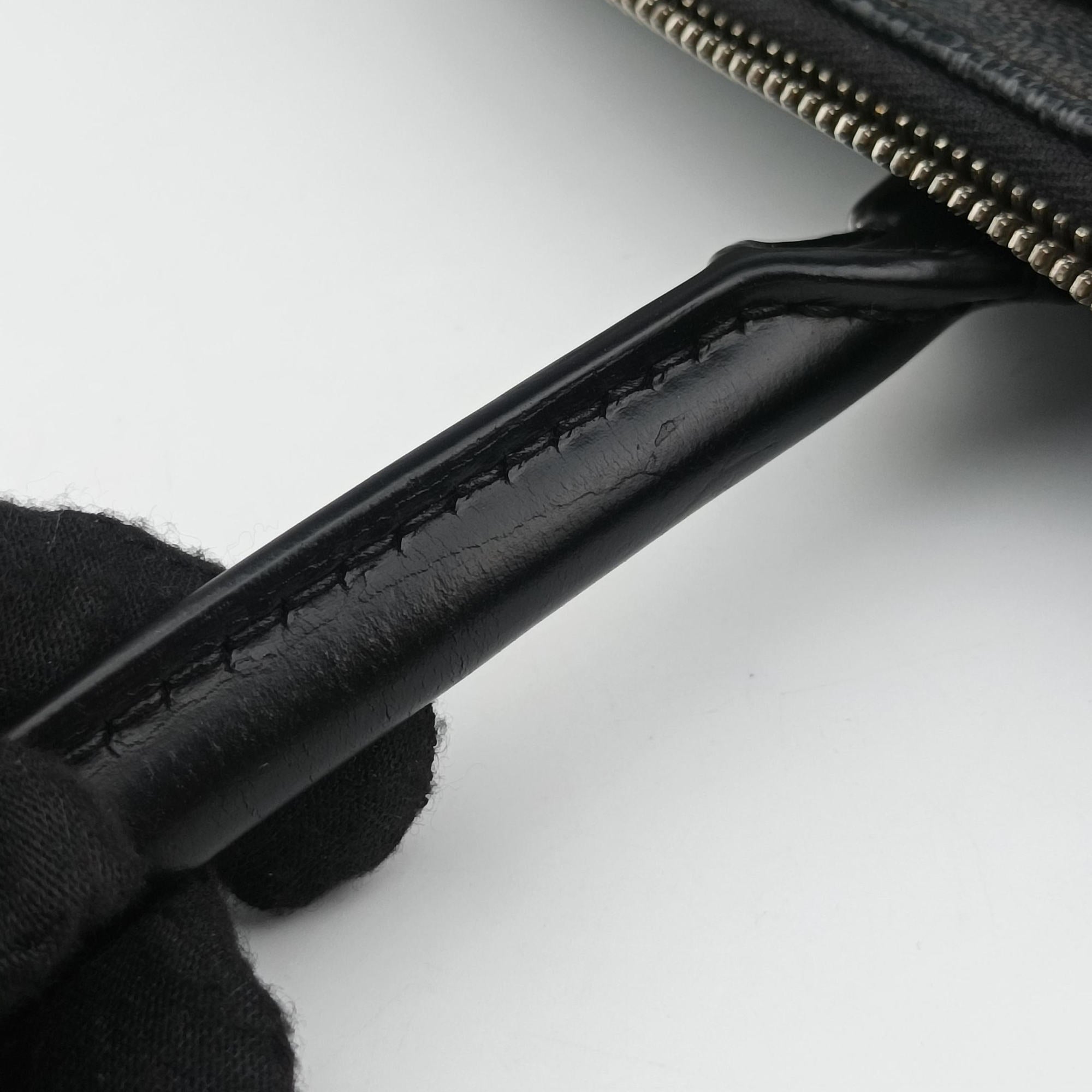 Porte Documents Jour Noir Damier Graphite N48224 SR4123ポルトドキュマン ジュール ノワール ダミエ グラフィット N48224 SR4123