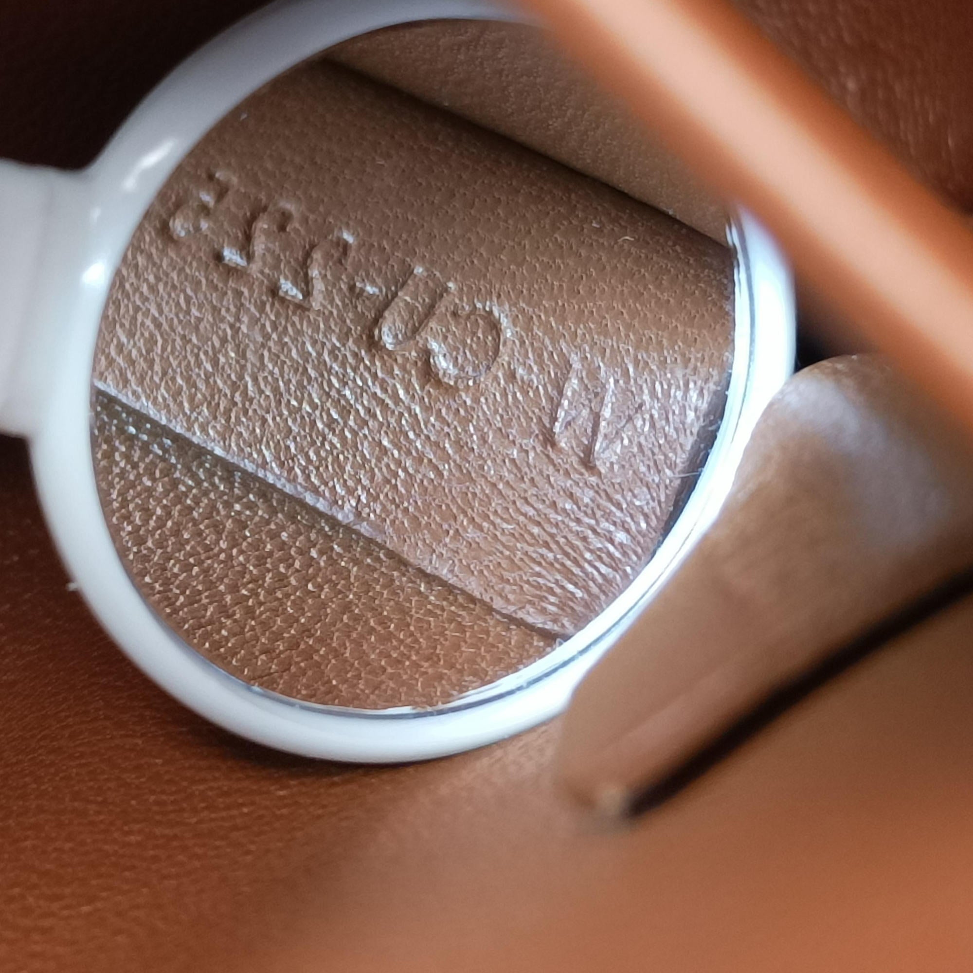 Claude Triomphe white x brown PVC coated canvas x Leather W-CU-2251クロード トリオンフ ホワイトxブラウン PVCコーティングキャンバスxレザー W-CU-2251