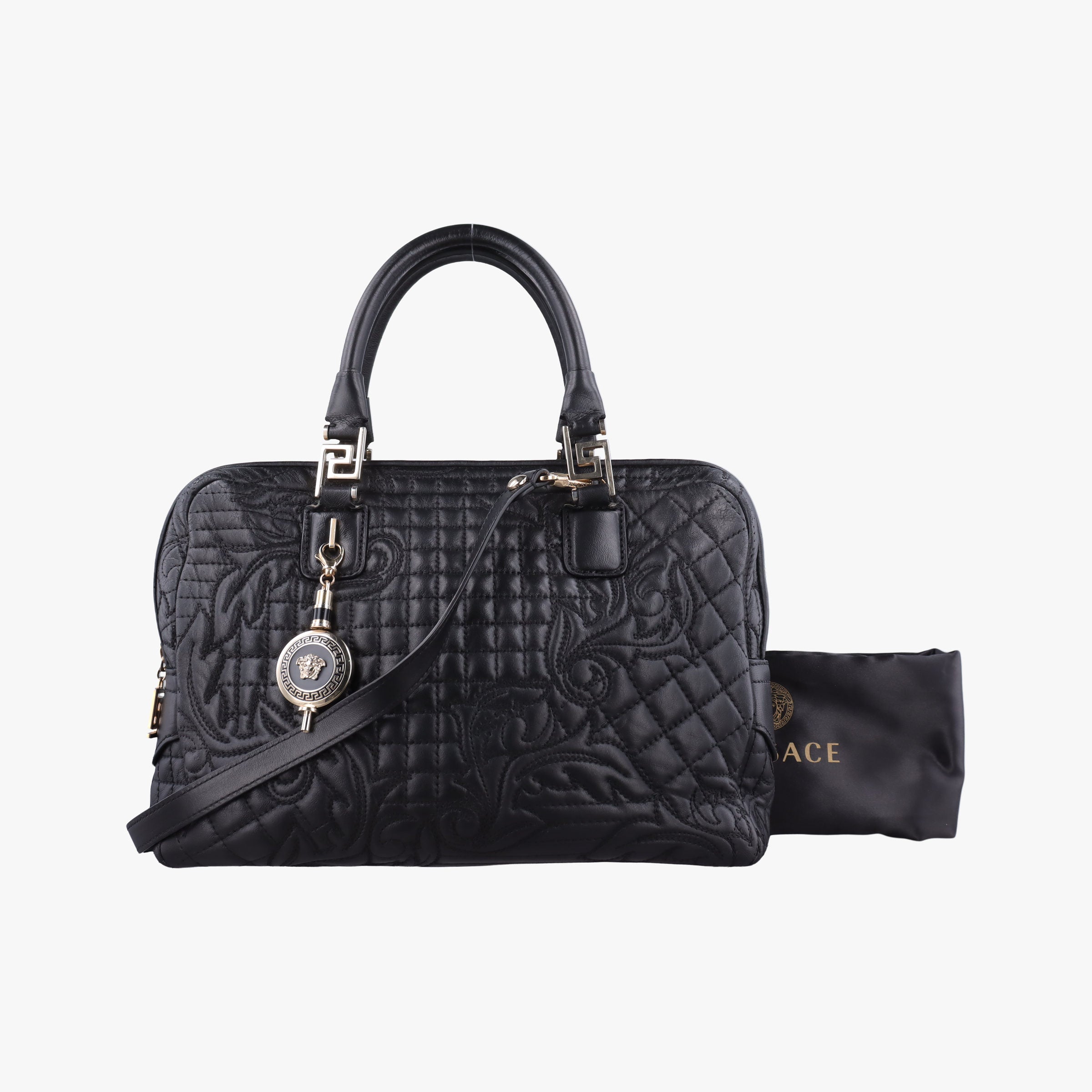 Medusa Demetra Vanitas Satchel Black Leather CLG 915760900872メデューサ デメテル バニティ サッチェル ブラック レザー CLG 915760900872