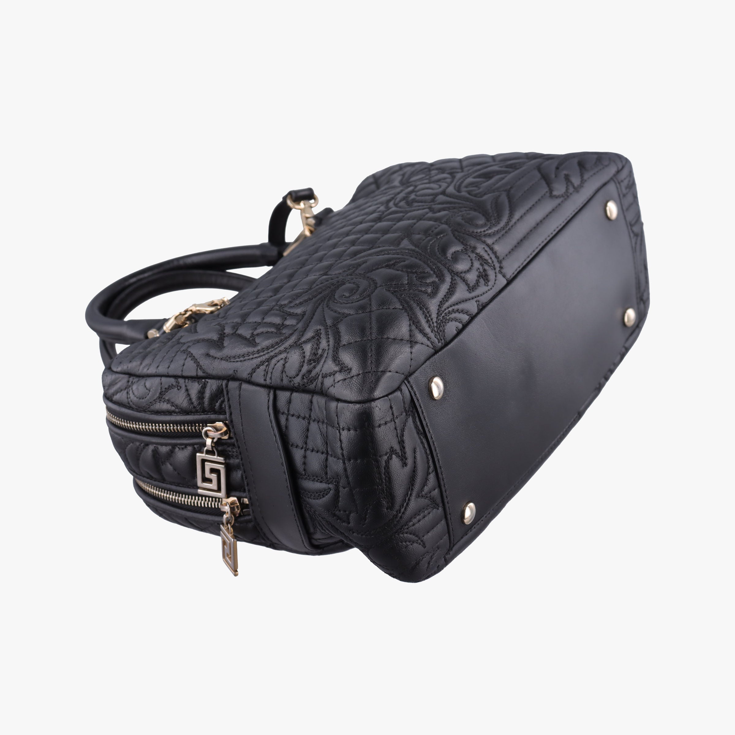 Medusa Demetra Vanitas Satchel Black Leather CLG 915760900872メデューサ デメテル バニティ サッチェル ブラック レザー CLG 915760900872