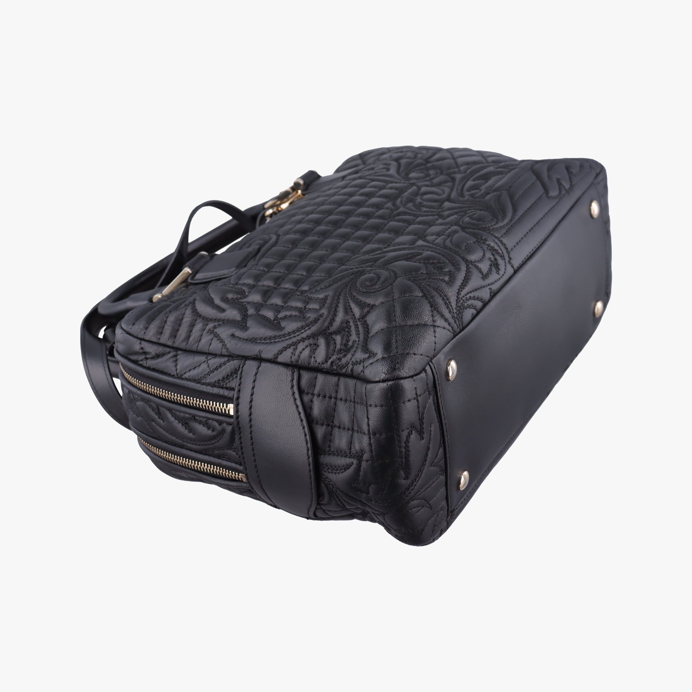 Medusa Demetra Vanitas Satchel Black Leather CLG 915760900872メデューサ デメテル バニティ サッチェル ブラック レザー CLG 915760900872