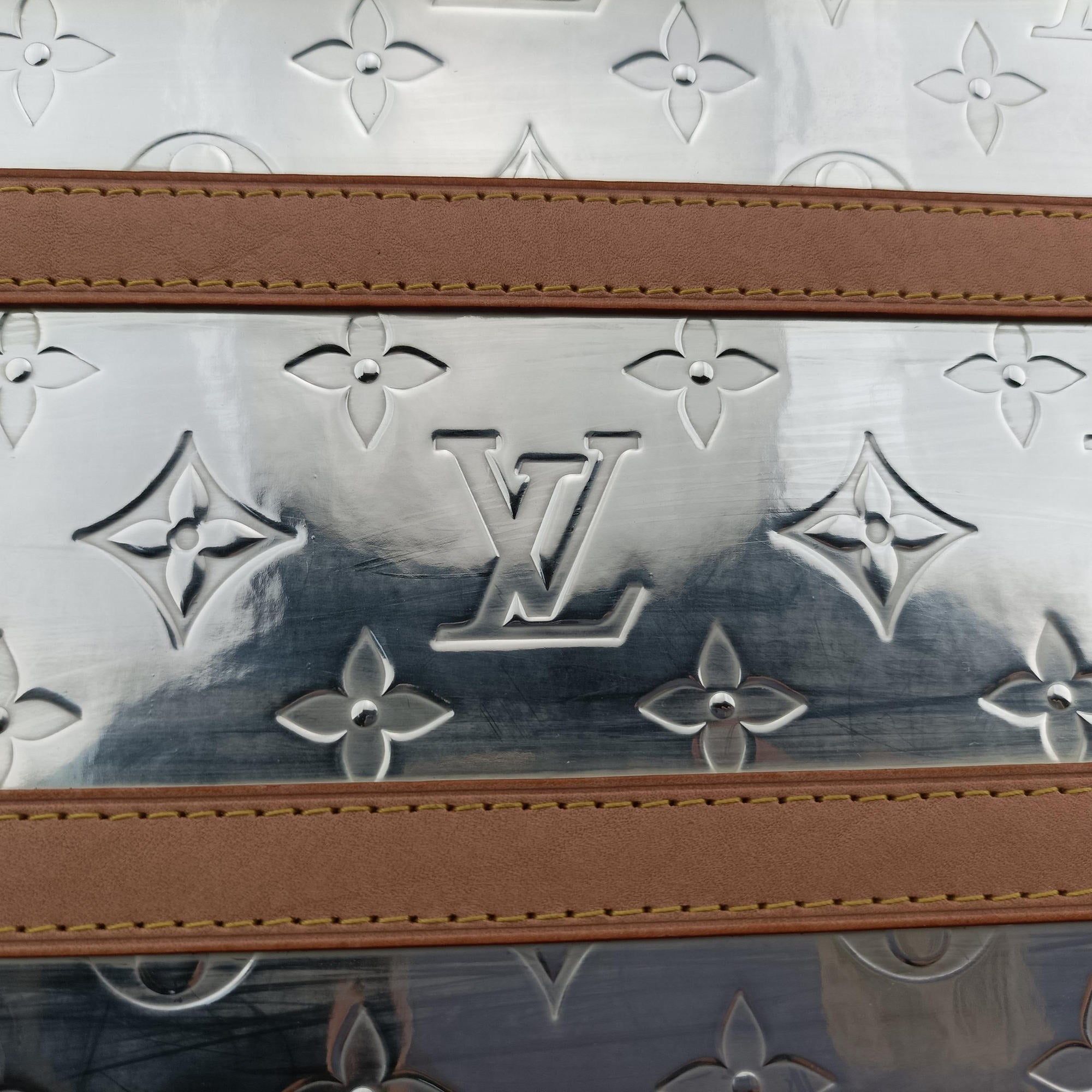 Monogram Mirror Handle Soft Trunk Silver Vernis M80807 モノグラム ミラートランク ポシェット シルバー ヴェルニ M80807
