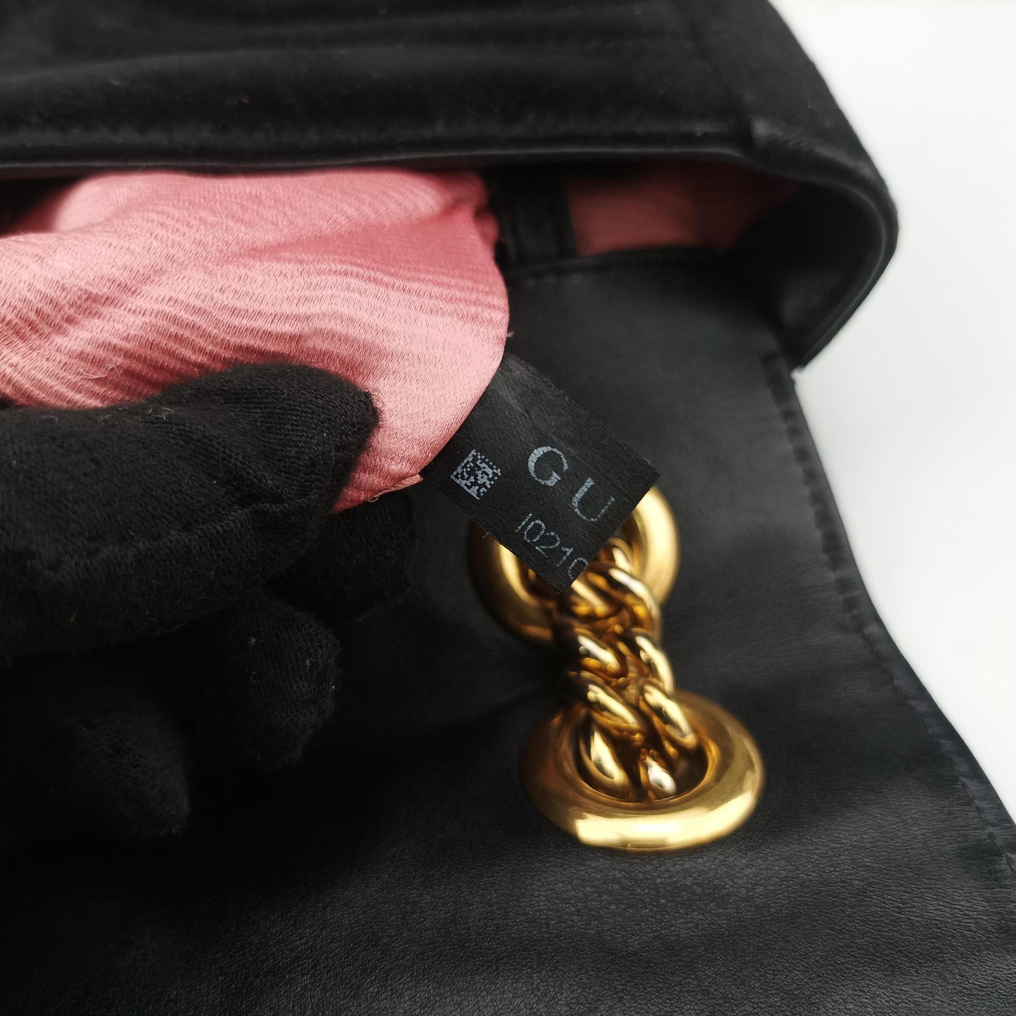 GG Marmont Black velour 443497 I021069543GGマーモント ブラック ベロア 443497 I021069543