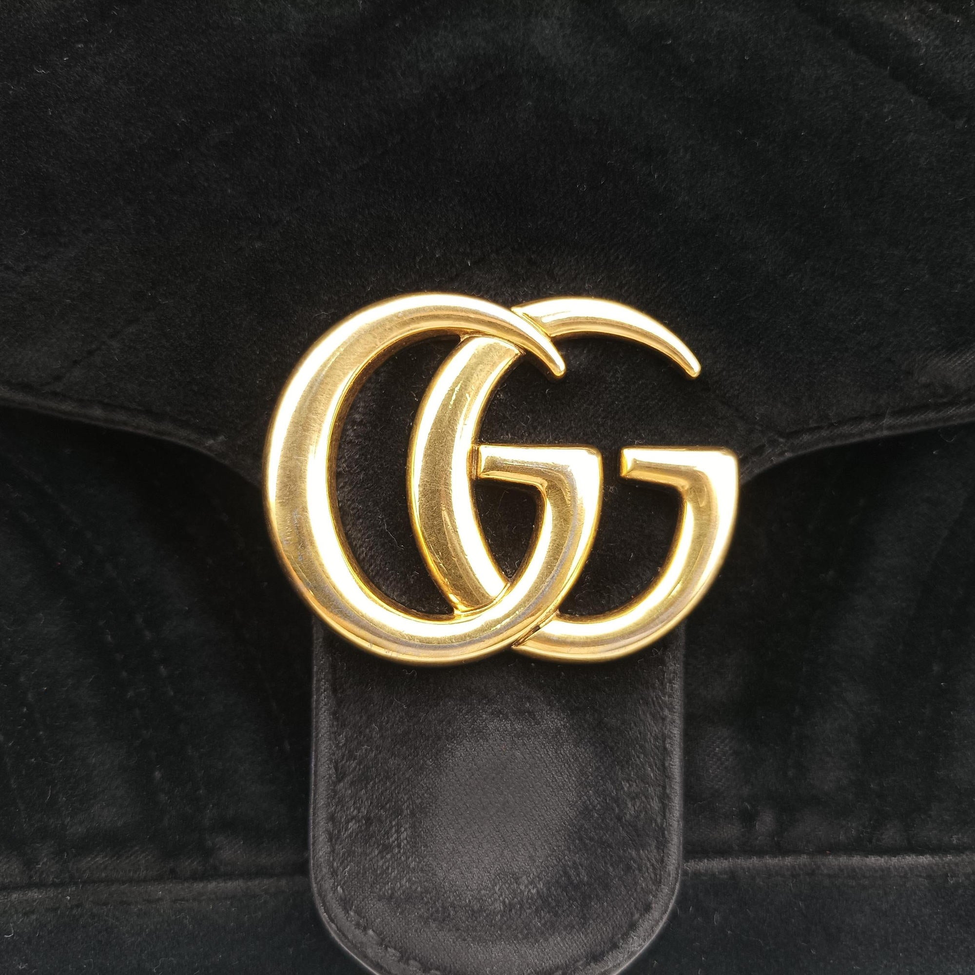 GG Marmont Black velour 443497 I021069543GGマーモント ブラック ベロア 443497 I021069543
