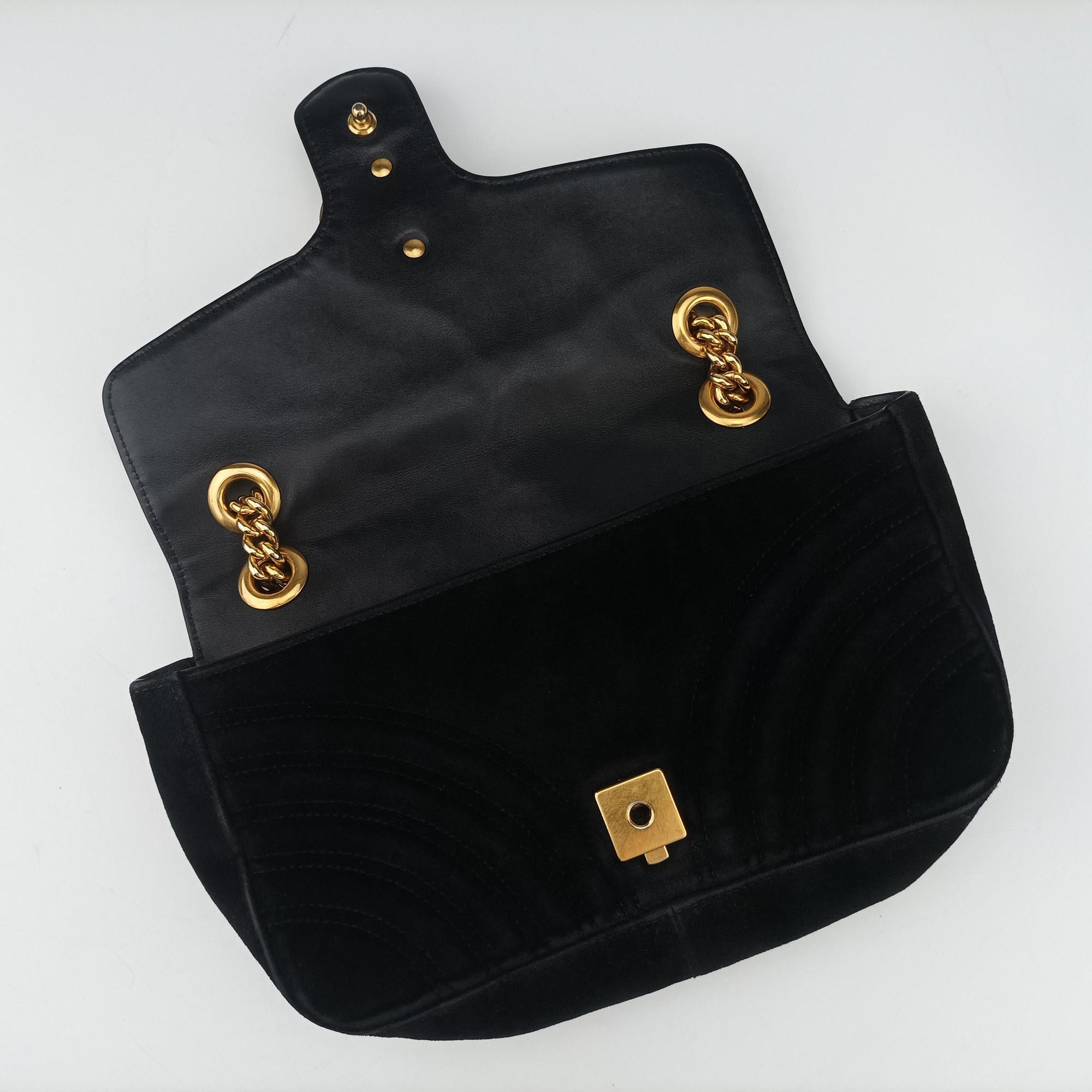 GG Marmont Black velour 443497 I021069543GGマーモント ブラック ベロア 443497 I021069543