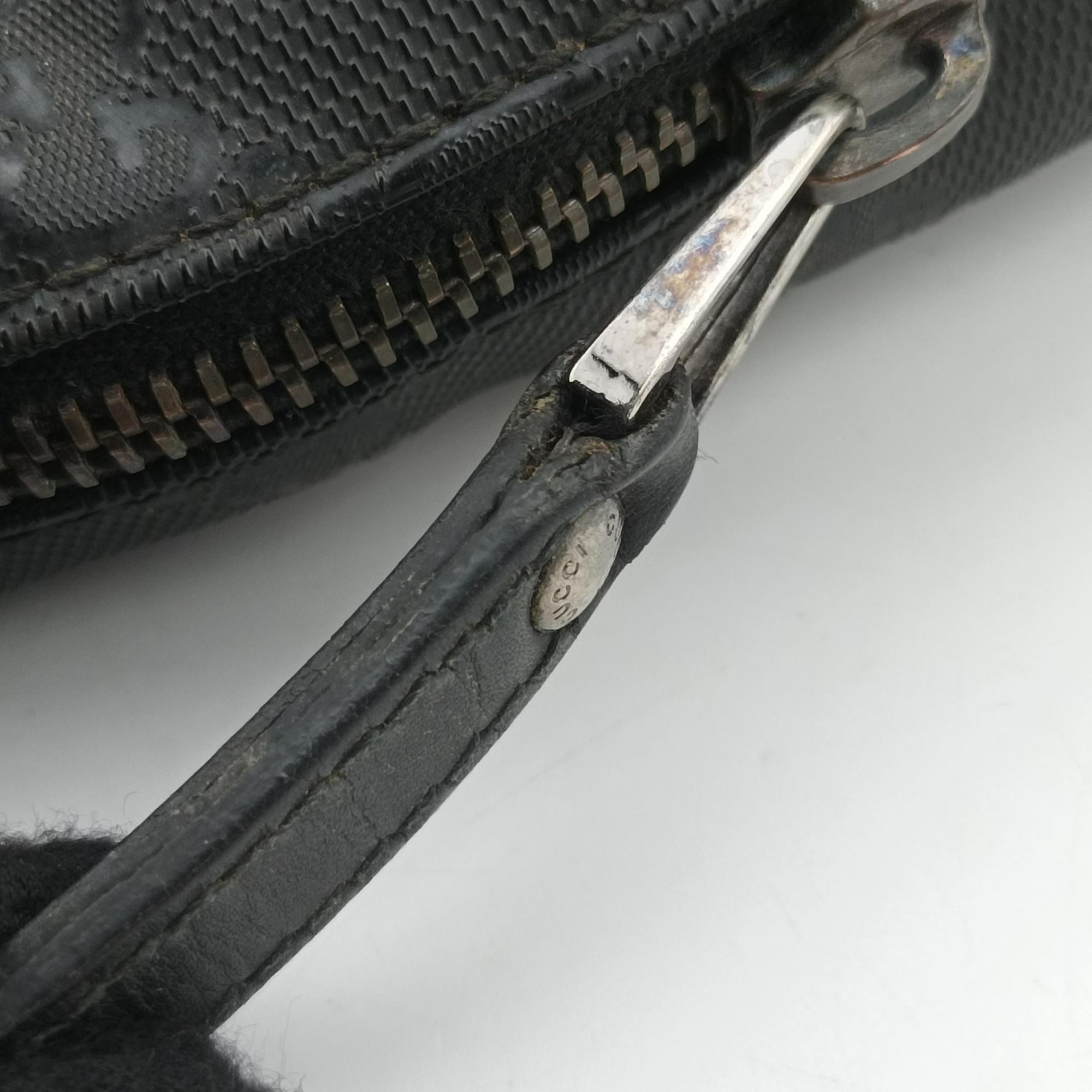 GG Imprime Briefcase Black PVC coated canvas 201480 E016970667GGインプリメ ブリーフケース ブラック PVCコーティングキャンバス 201480 E016970667