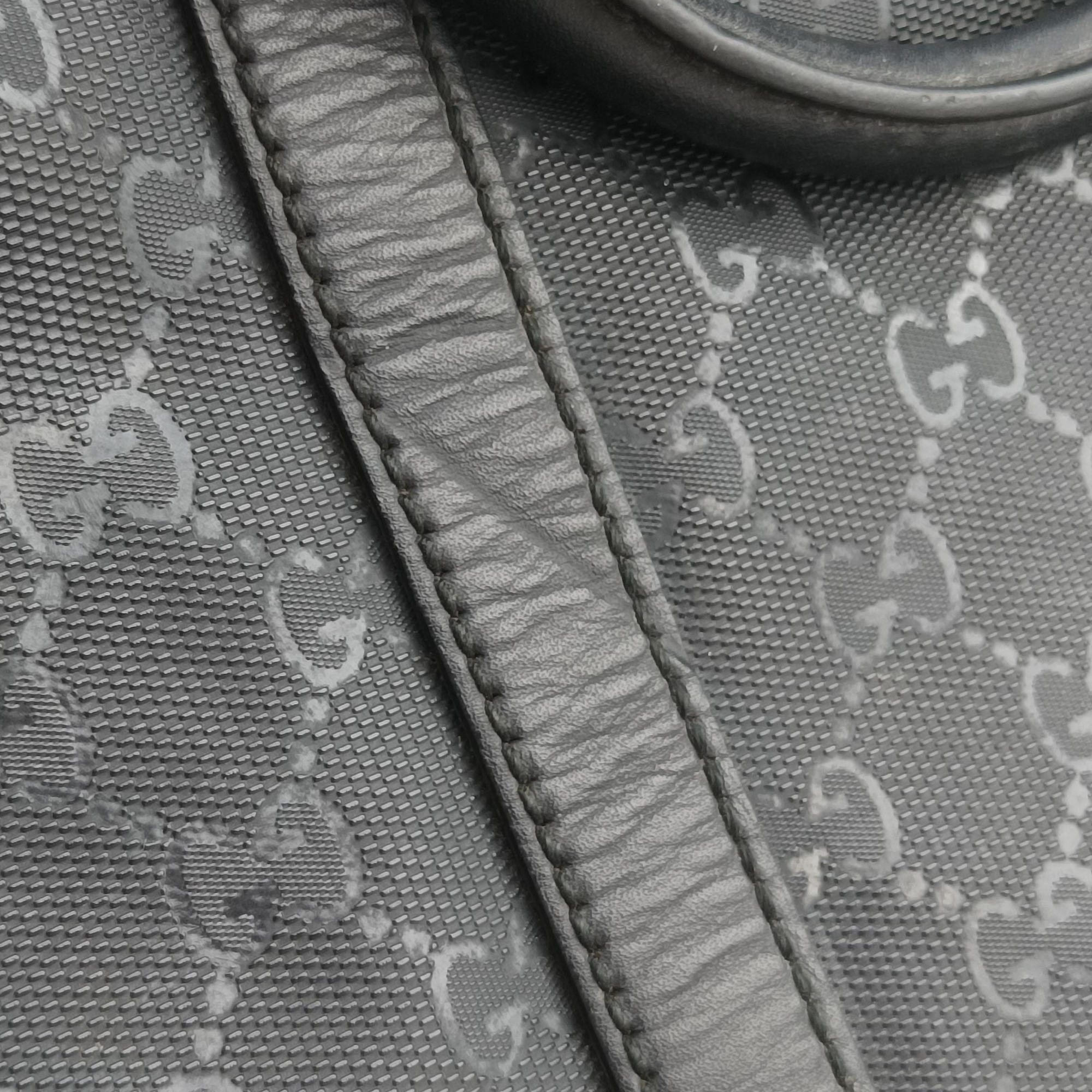 GG Imprime Briefcase Black PVC coated canvas 201480 E016970667GGインプリメ ブリーフケース ブラック PVCコーティングキャンバス 201480 E016970667
