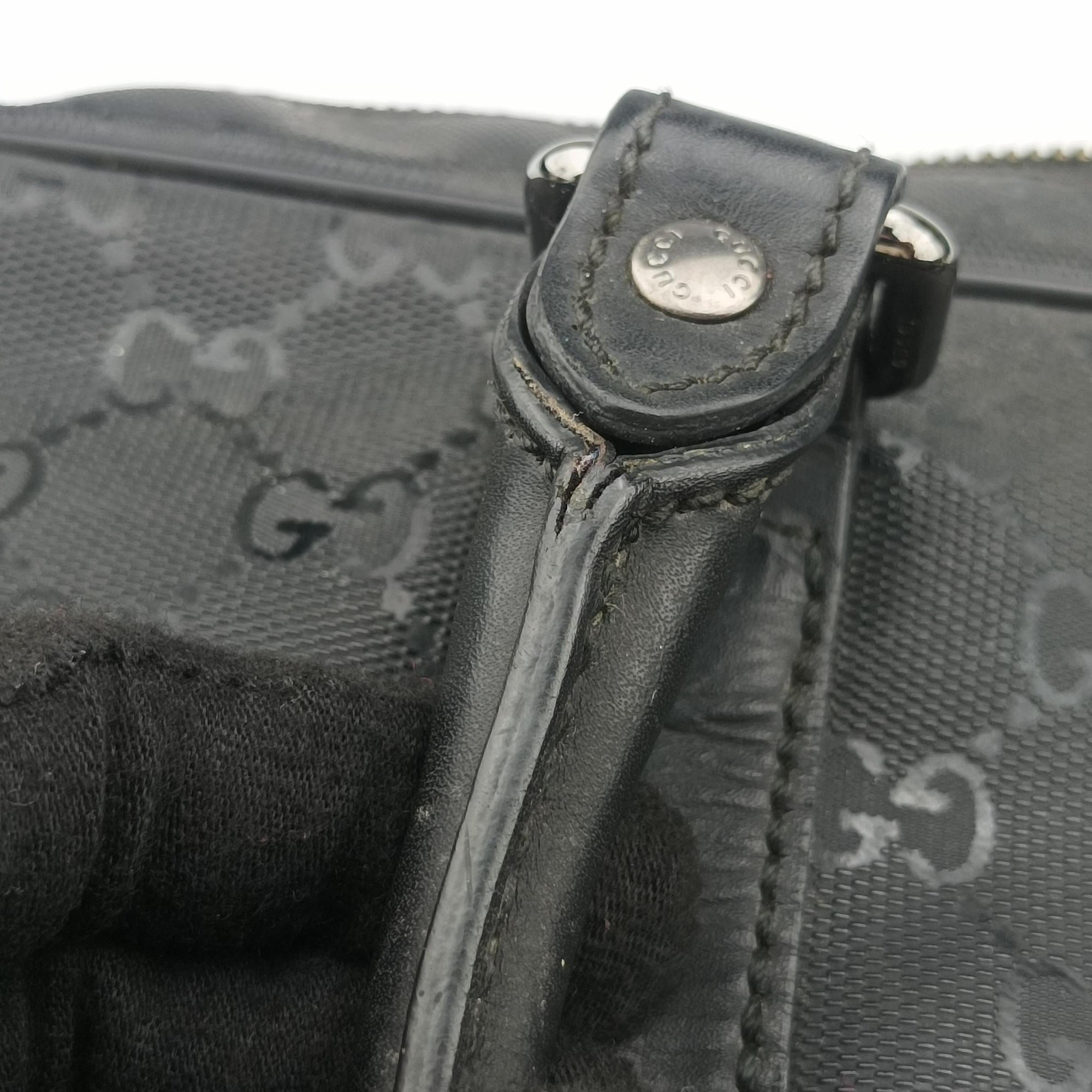 GG Imprime Briefcase Black PVC coated canvas 201480 E016970667GGインプリメ ブリーフケース ブラック PVCコーティングキャンバス 201480 E016970667