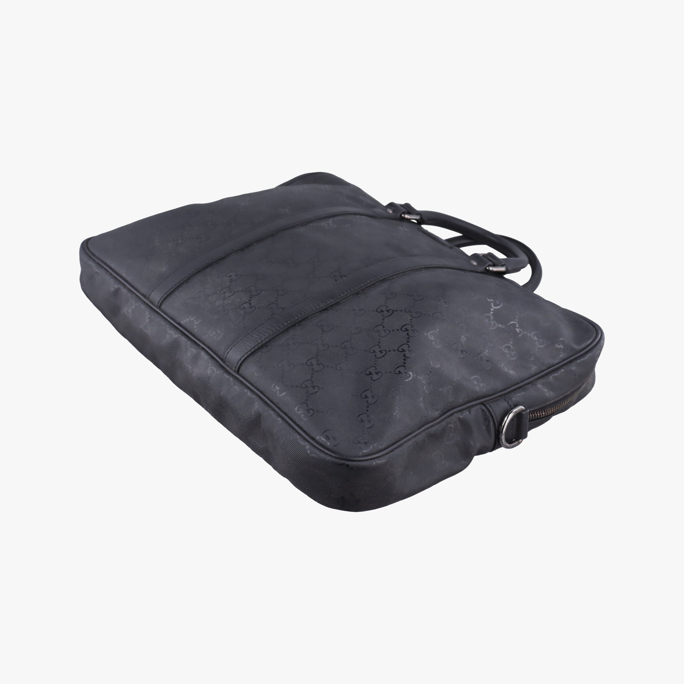 GG Imprime Briefcase Black PVC coated canvas 201480 E016970667GGインプリメ ブリーフケース ブラック PVCコーティングキャンバス 201480 E016970667