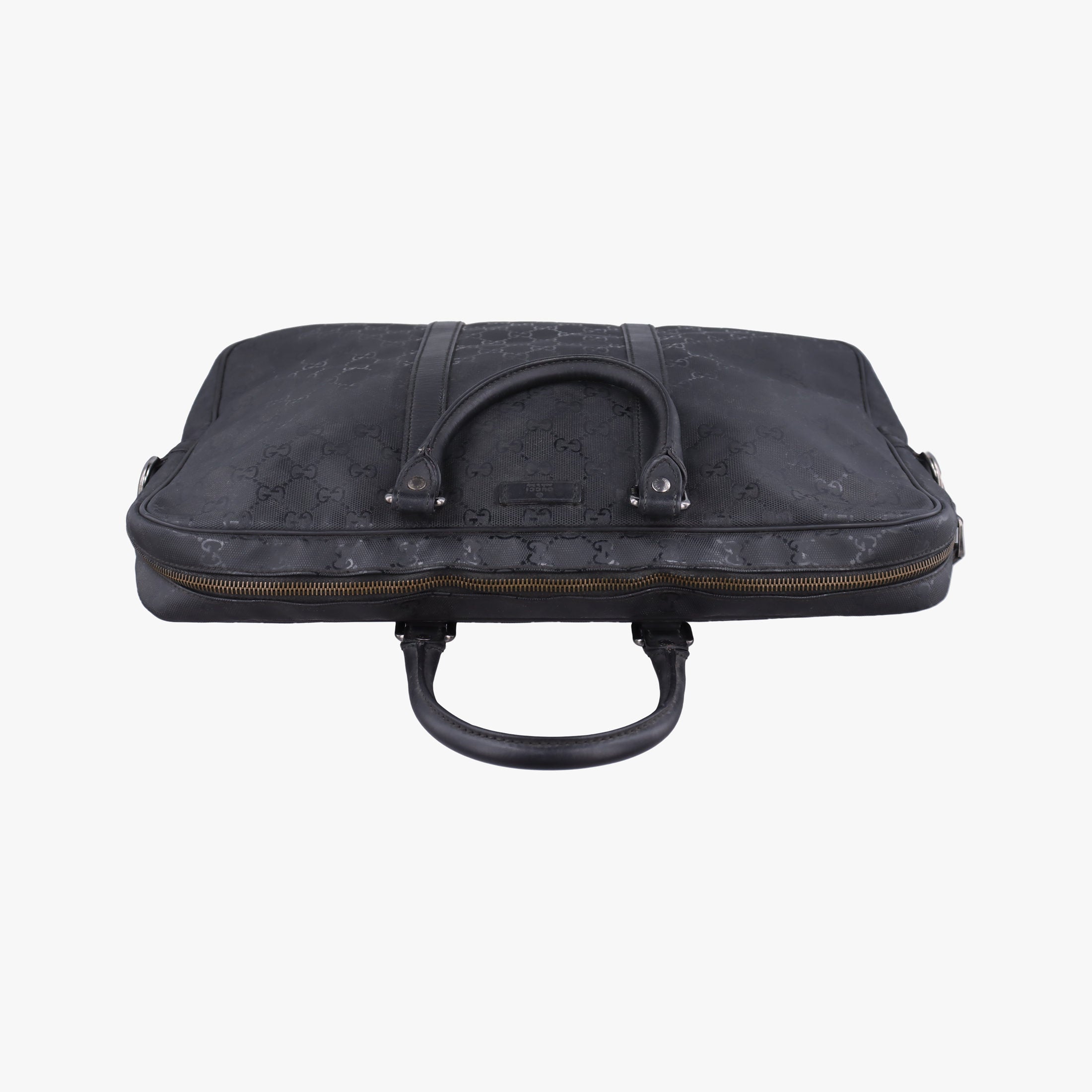 GG Imprime Briefcase Black PVC coated canvas 201480 E016970667GGインプリメ ブリーフケース ブラック PVCコーティングキャンバス 201480 E016970667