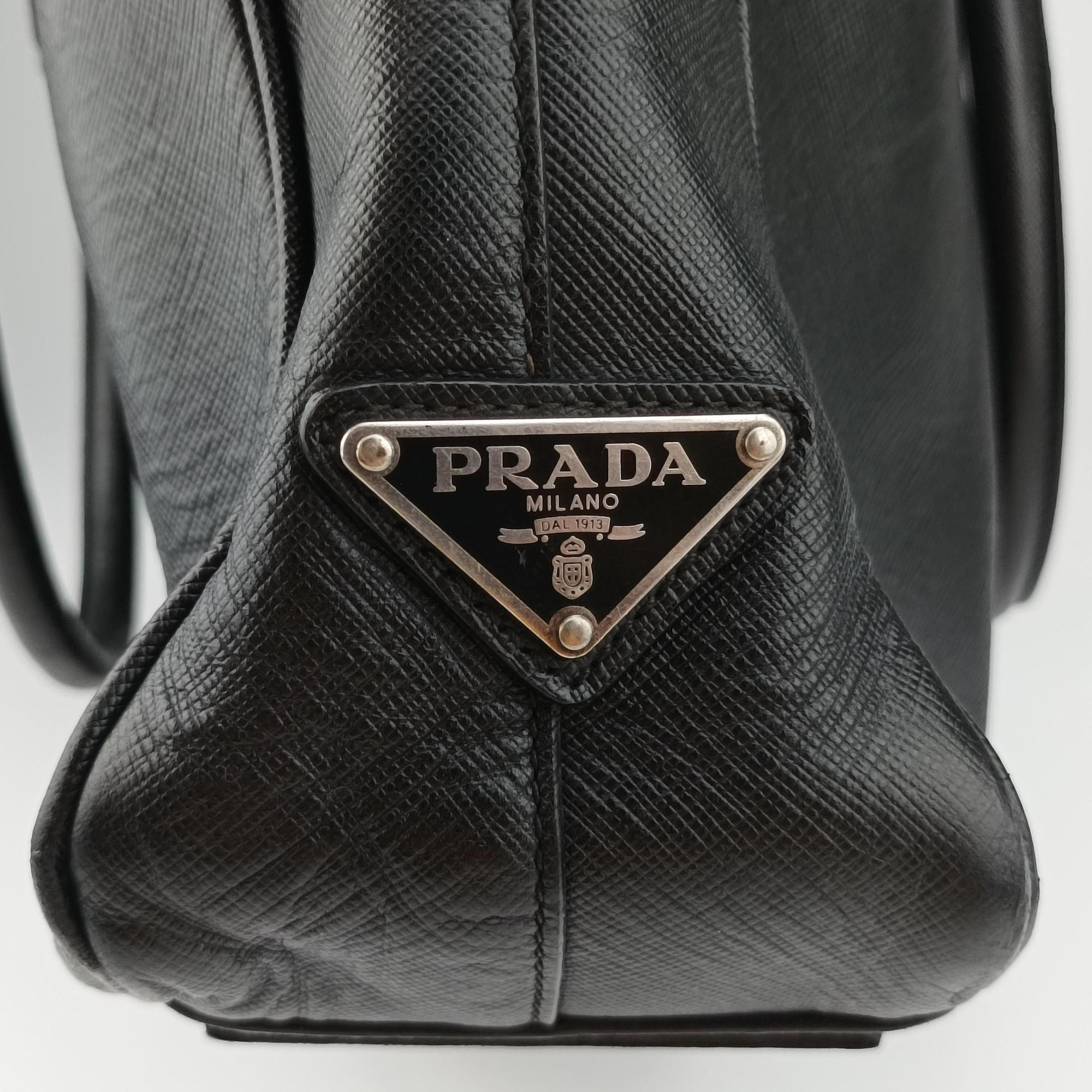 business bag briefcase Black SAFFIANO Leather 2VE363 7 R 208ビジネスバッグ ブリーフケース ブラック サフィアーノレザー 2VE363 7 R 208