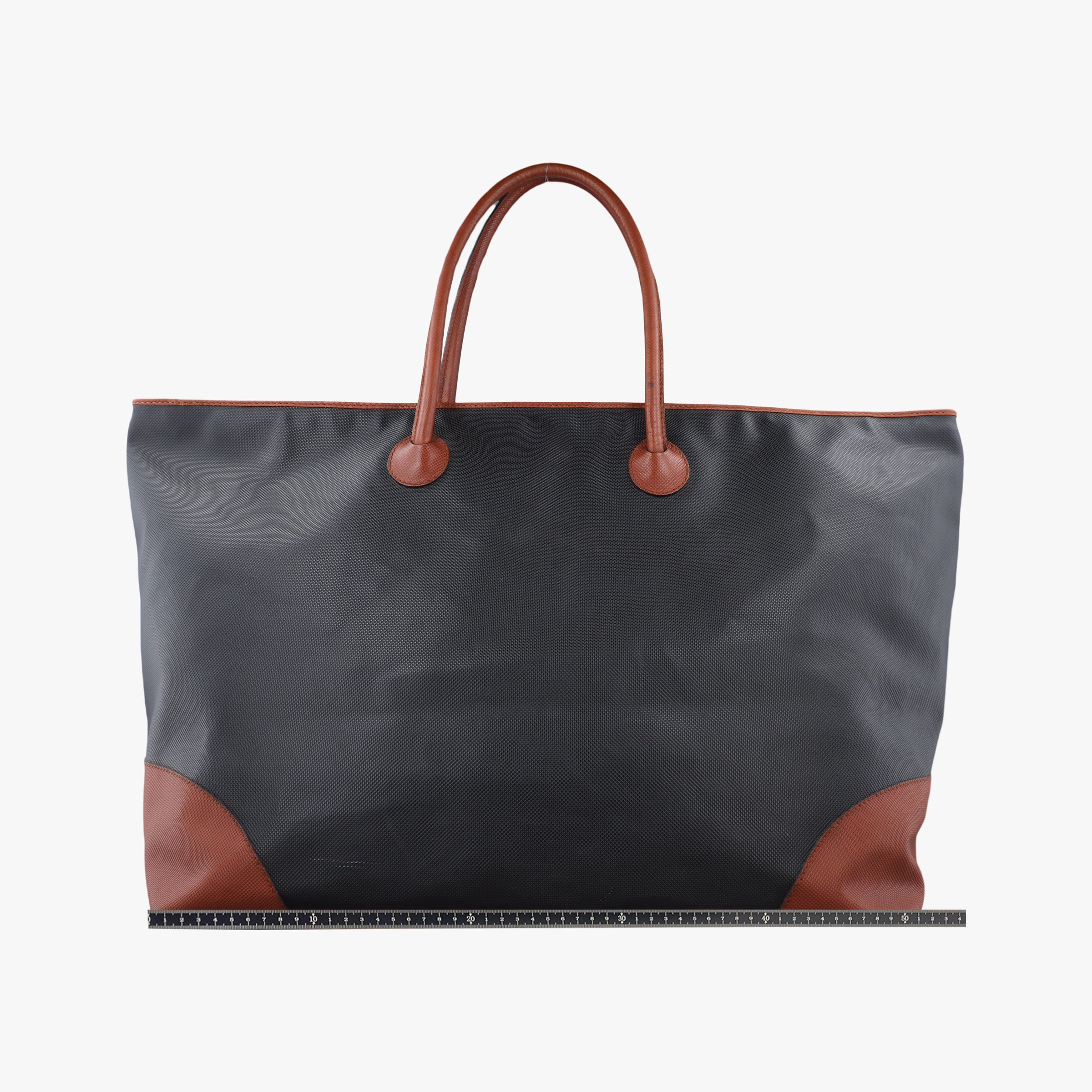 Marco Polo Jet Black × Caramel Brown PVC Coated Canvas × Calfskin マルコポーロ ブラック × ブラウン PVCコーティングキャンバス × カーフレザー