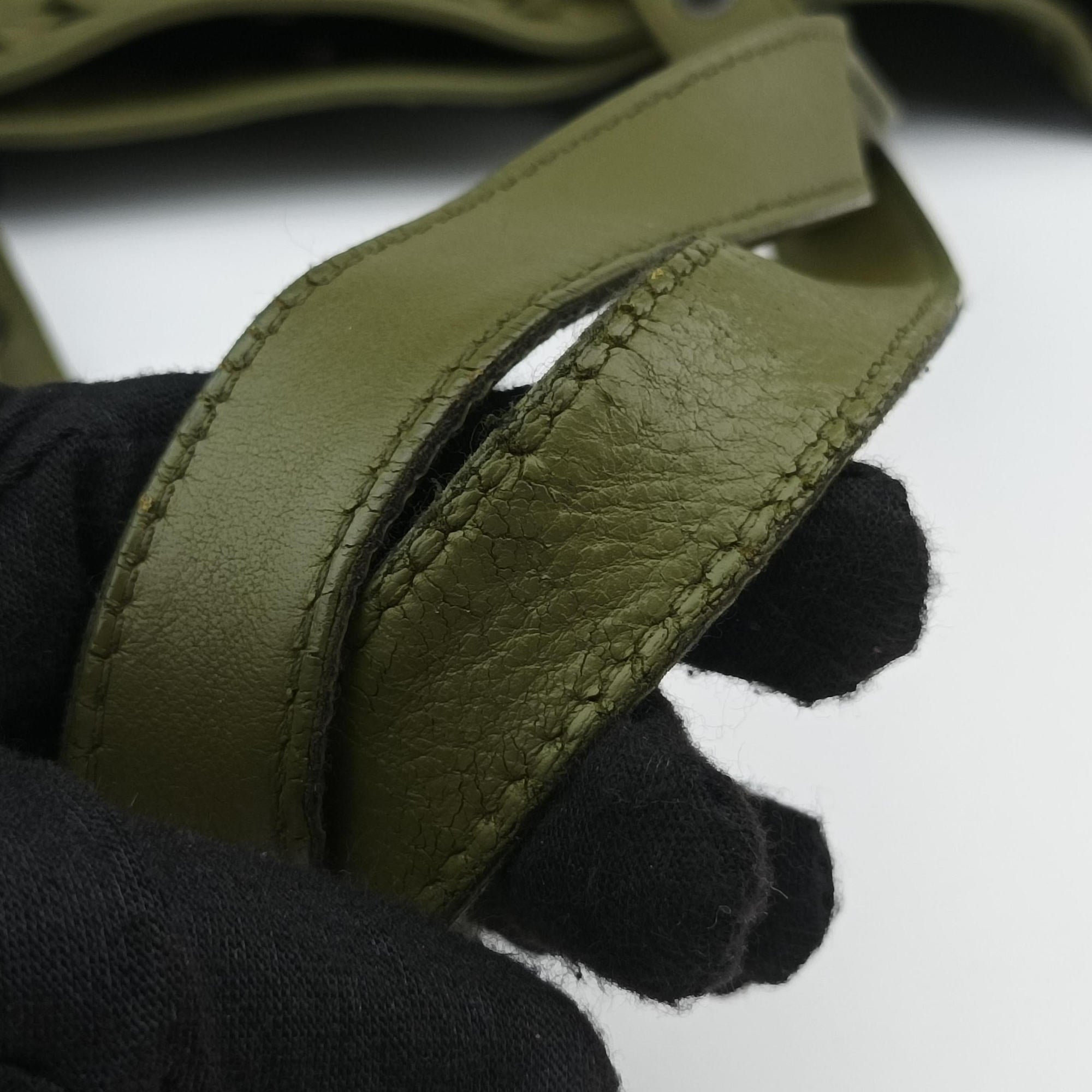 Intrecciato Shopper Acatl Green lambskin B03181332Rイントレチャート ショッパー アキャトル グリーン ラムスキン B03181332R