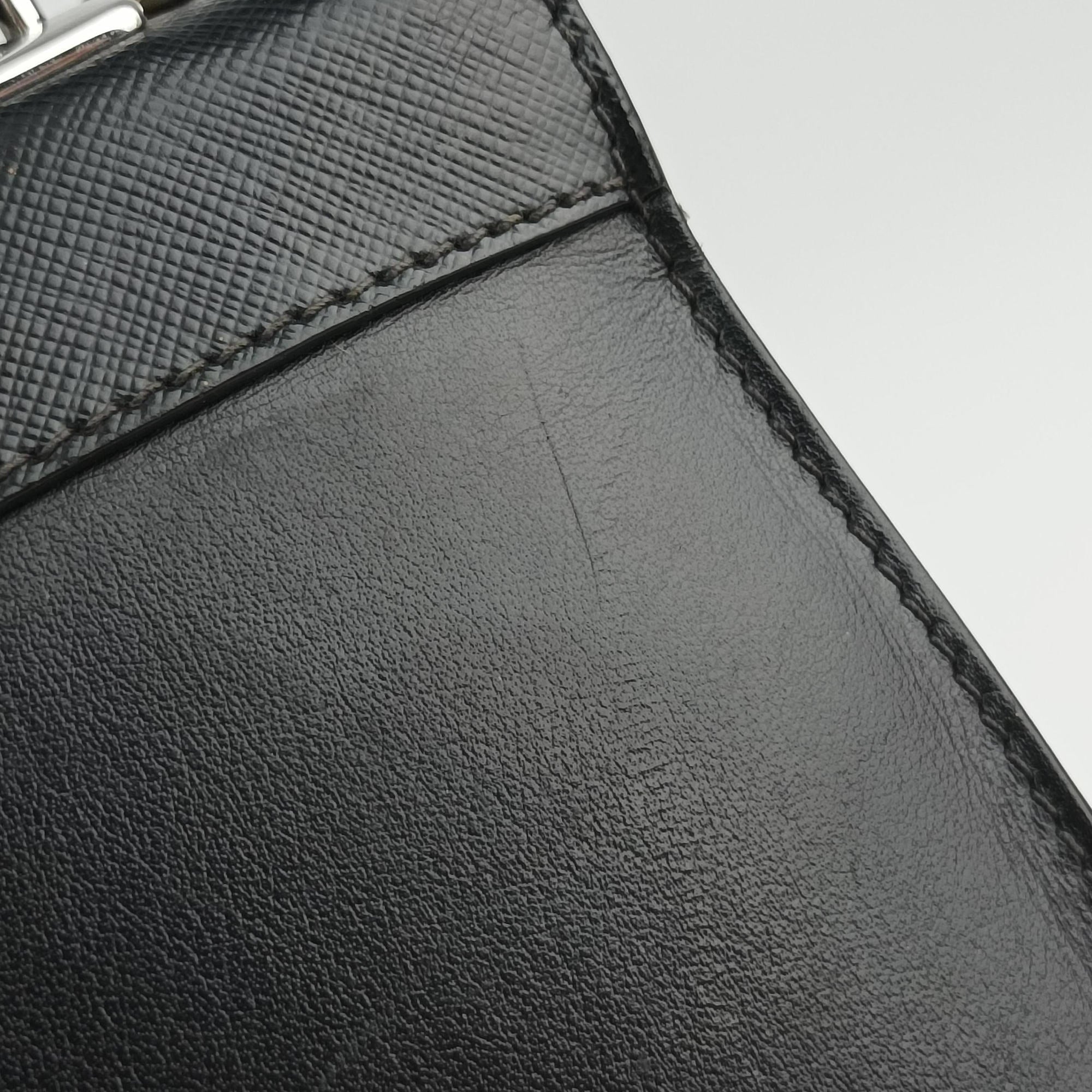 Electra Studded Black Leather×Saffiano leather 1BD120 25エレクトラ スタッズ ブラック レザー×サフィアーノレザー 1BD120 25