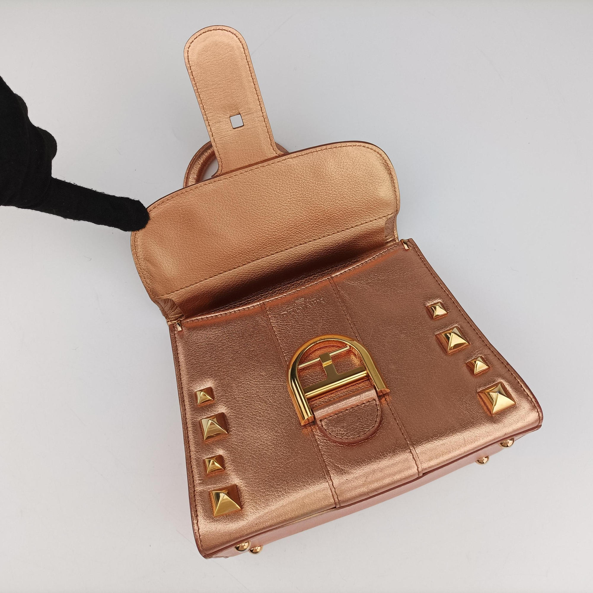 Brillant Mini Pink Gold leather BO4Bブリヨン ミニ ピンクゴールド レザー BO4B
