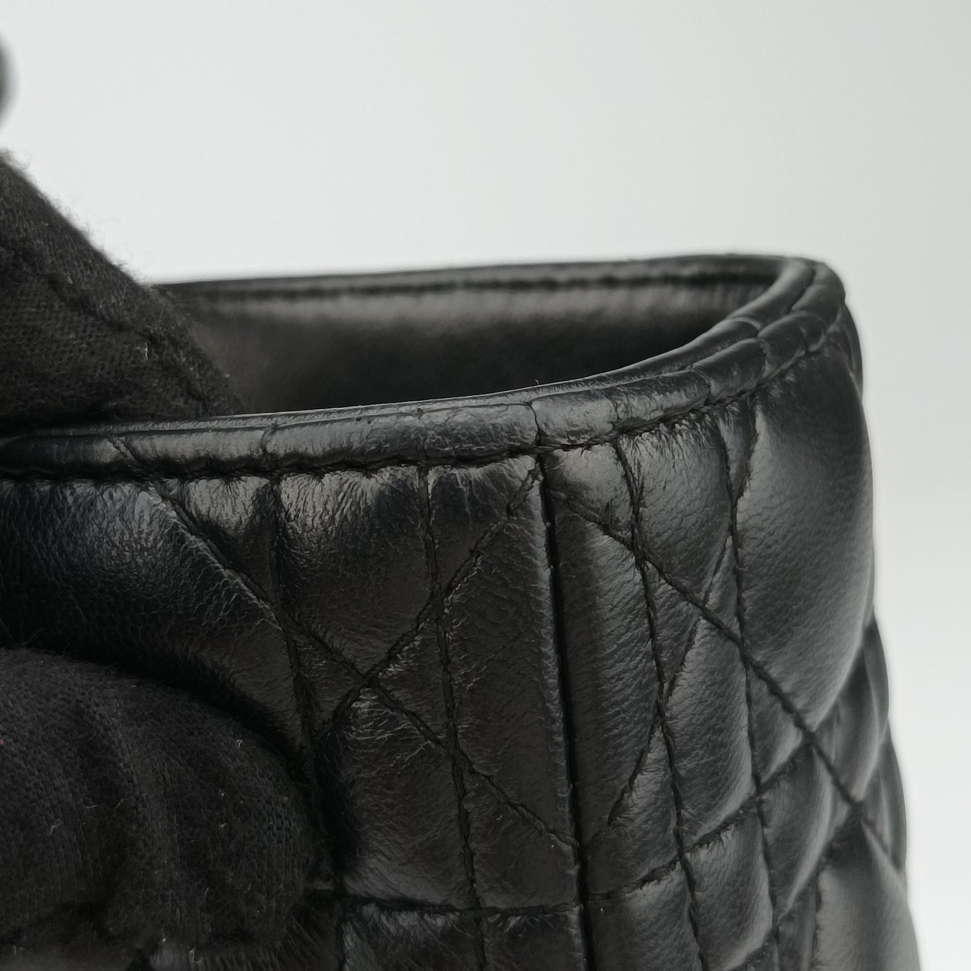 Lady Dior Black lambskin 17-BO-0112レディディオール ブラック ラムスキン 17-BO-0112