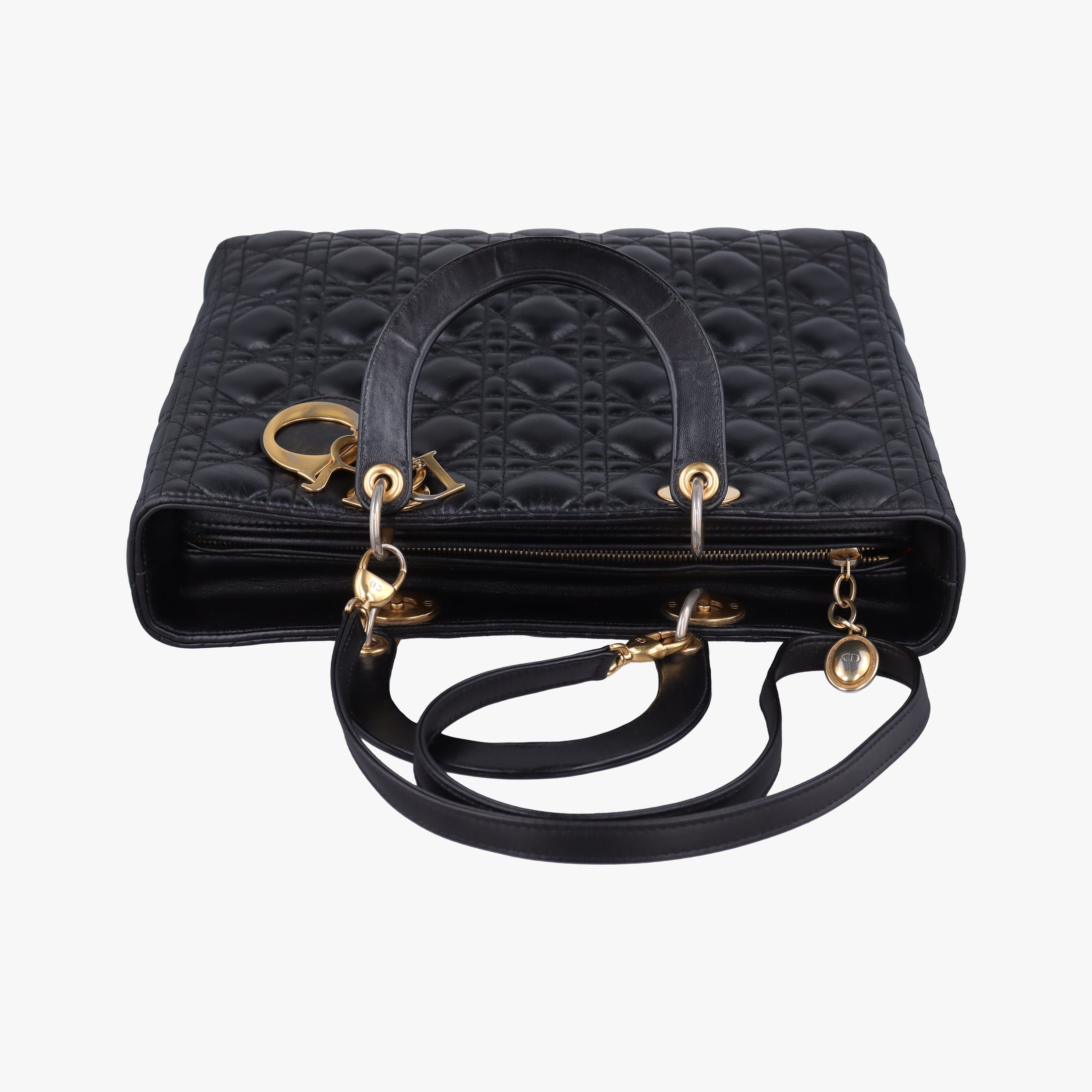 Lady Dior Black lambskin 17-BO-0112レディディオール ブラック ラムスキン 17-BO-0112