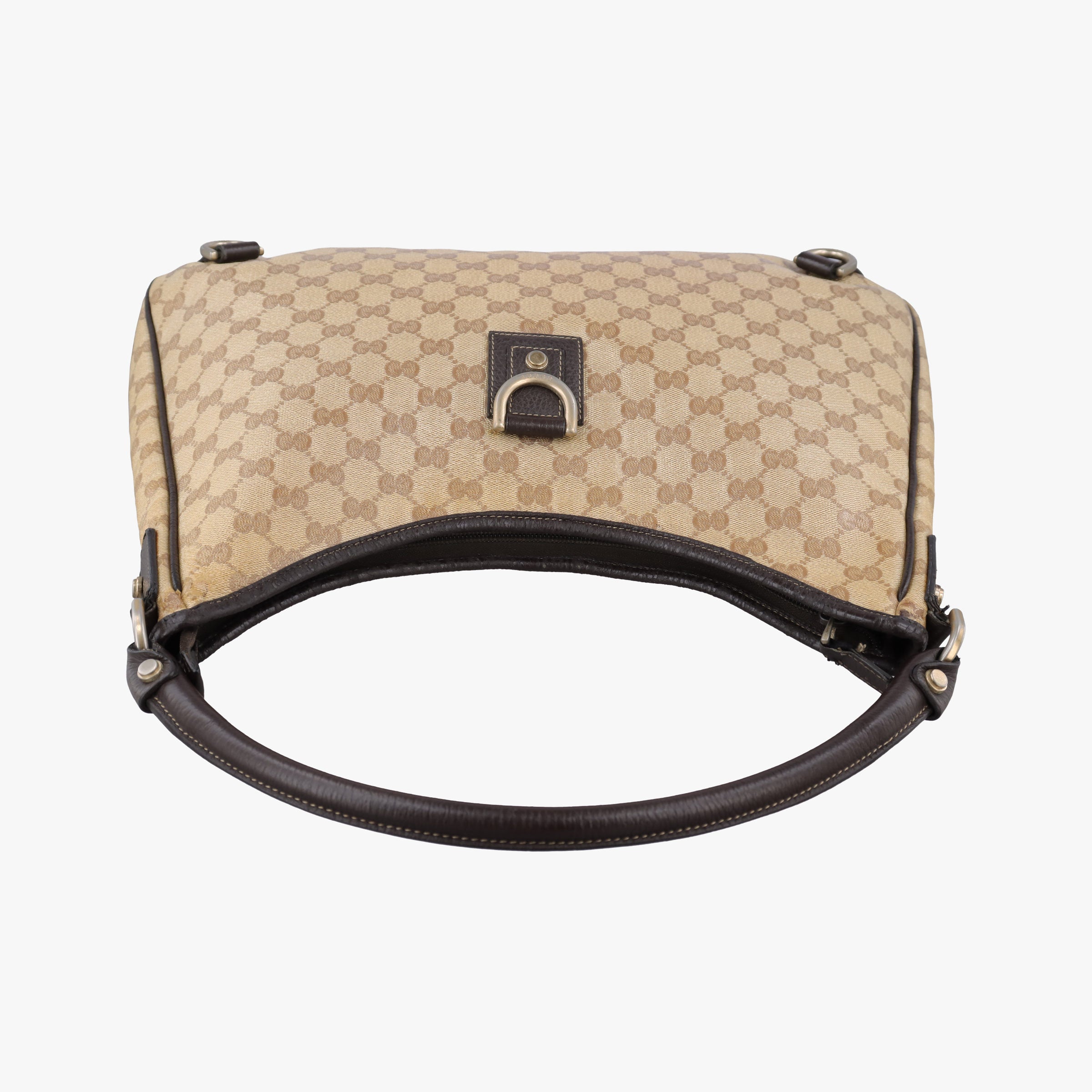 GG Crystal Abbey Hobo Beige PVC coated canvas×leather 268636 G011808102ジージークリスタルアビーホーボー ベージュ PVCコーティングキャンバス×レザー 268636 G011808102