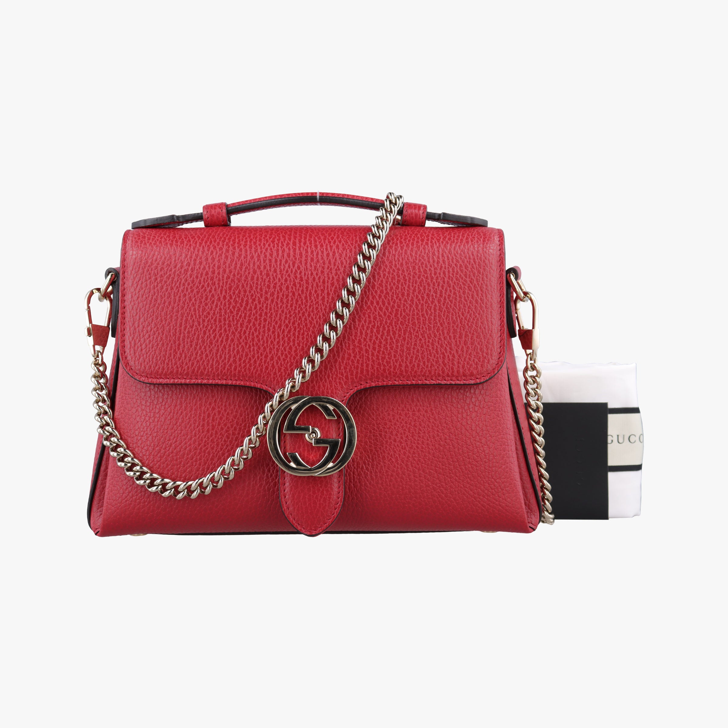 Interlocking G Red Leather 510302 A027422213インターロッキングG レッド レザー 510302 A027422213
