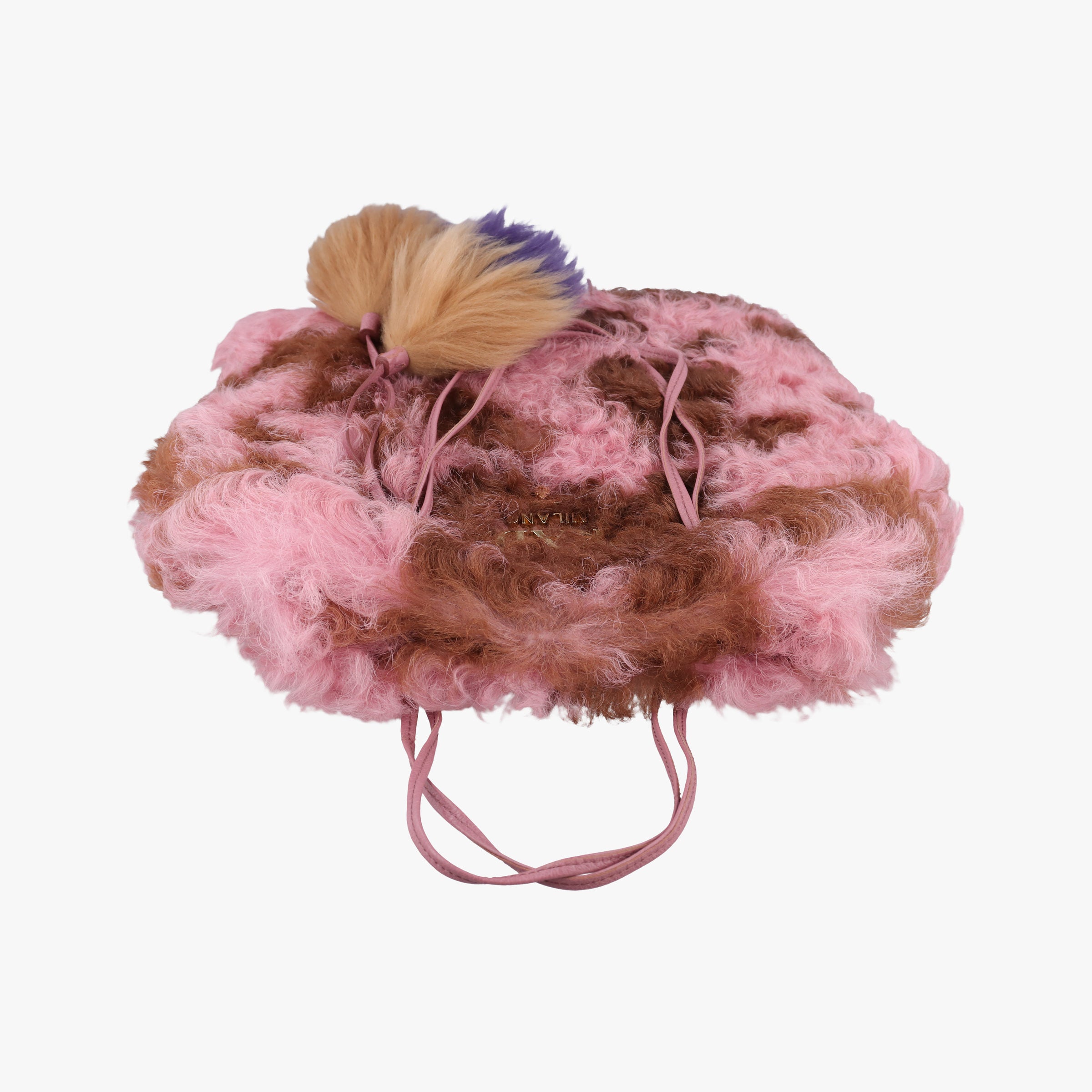 Avant Garde Begonia Pink × Camel Brown × Purple Montone Shearling 24アヴァンギャルド ベゴニアピンク × キャメル × パープル シープファー 24