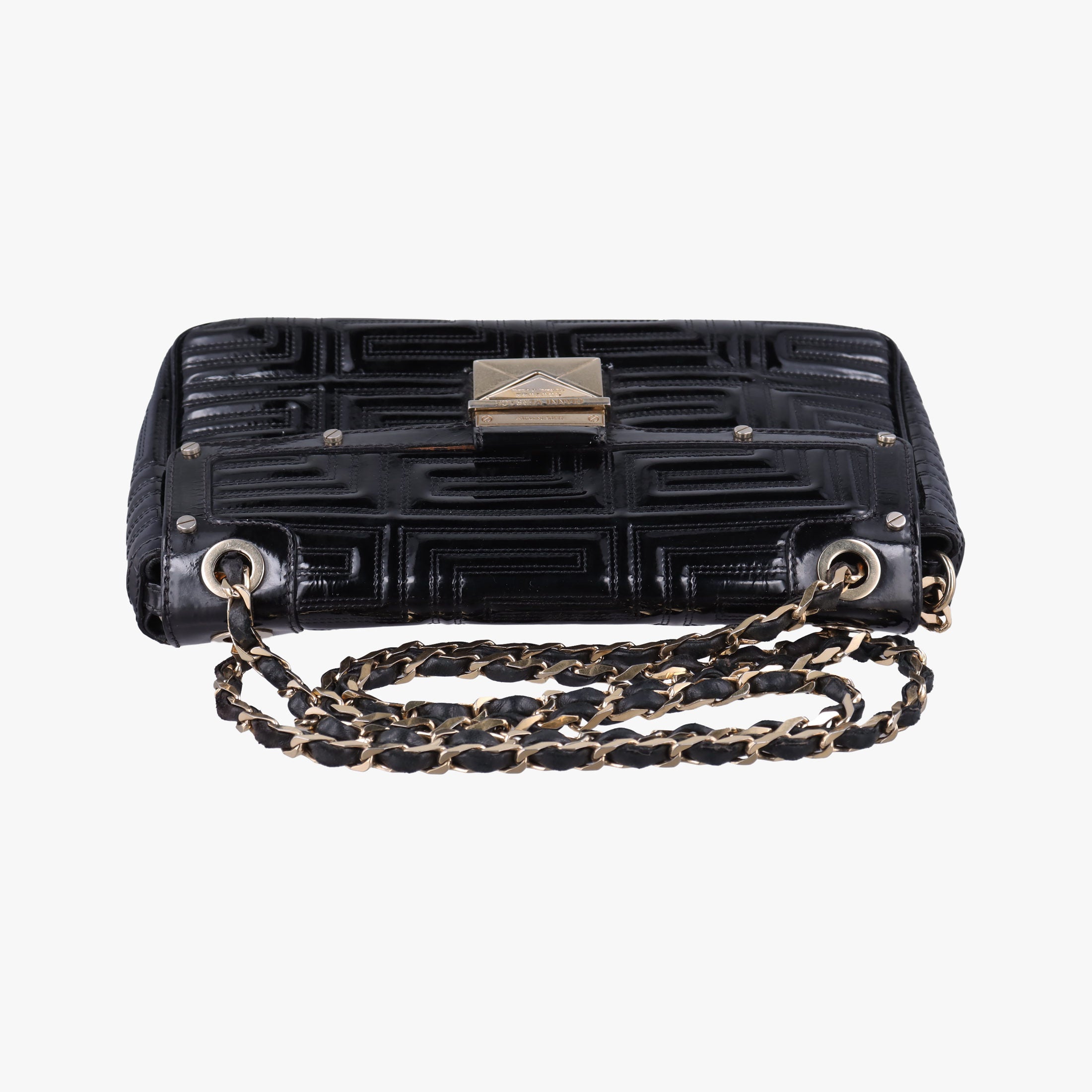 back grain Black Patent Leather バックグレイン ブラック パテント