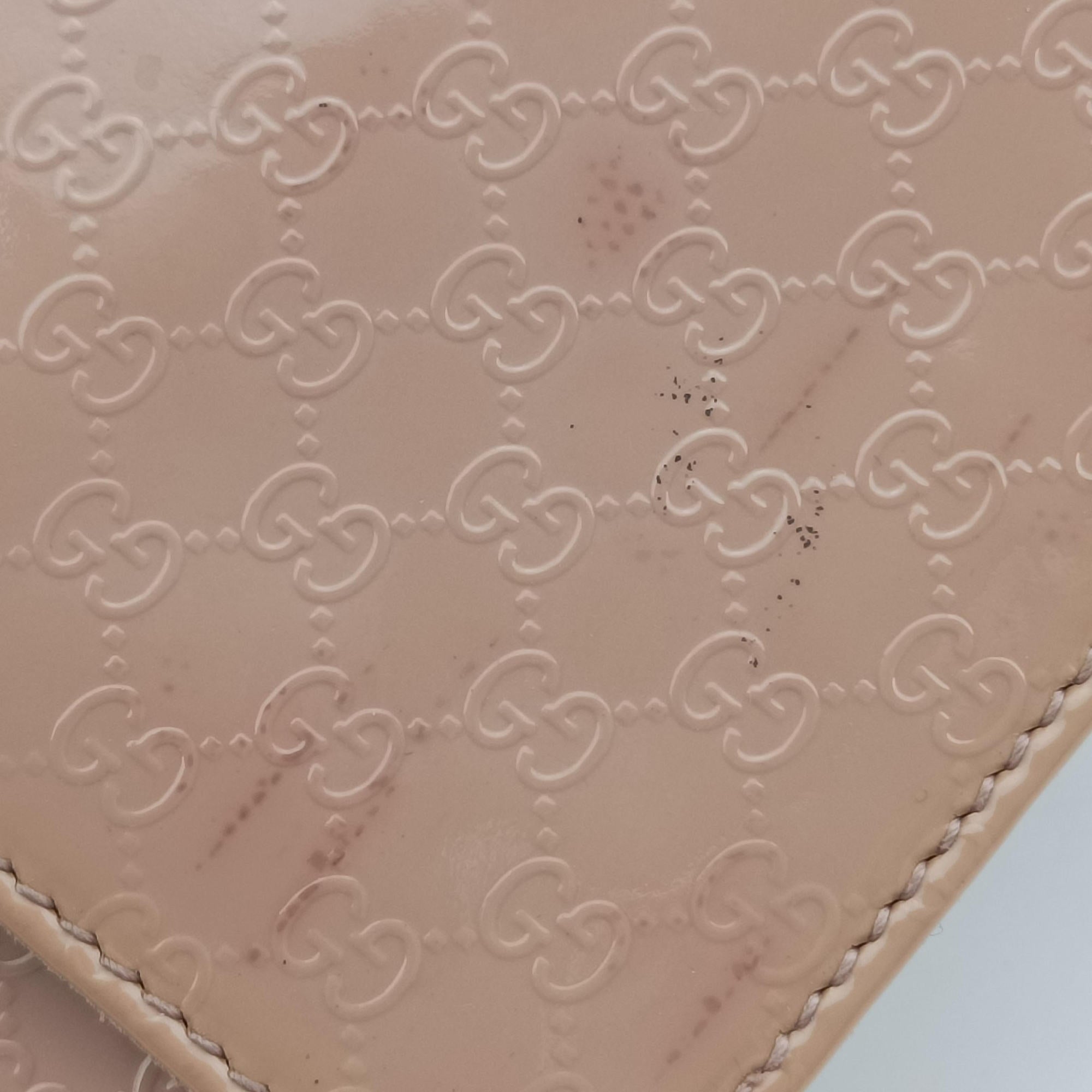 Microguccissima Broadway Camel Patent Leather 339249 E016221572ミクログッチシマ ブロードウェイ キャメル パテント 339249 E016221572
