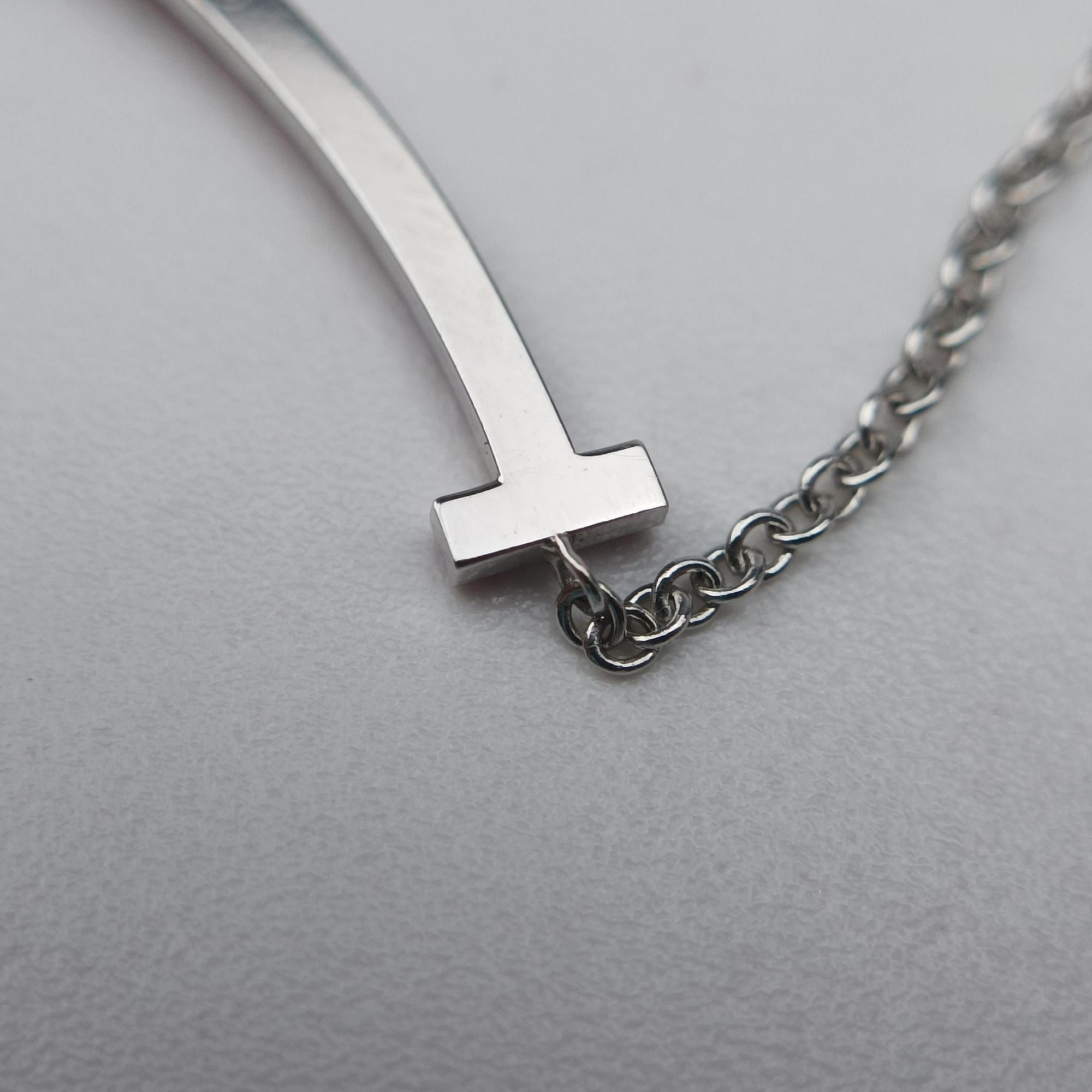 T Smile Pendant Silver×Pink AU750 Tスマイルペンダント シルバー×ピンク AU750