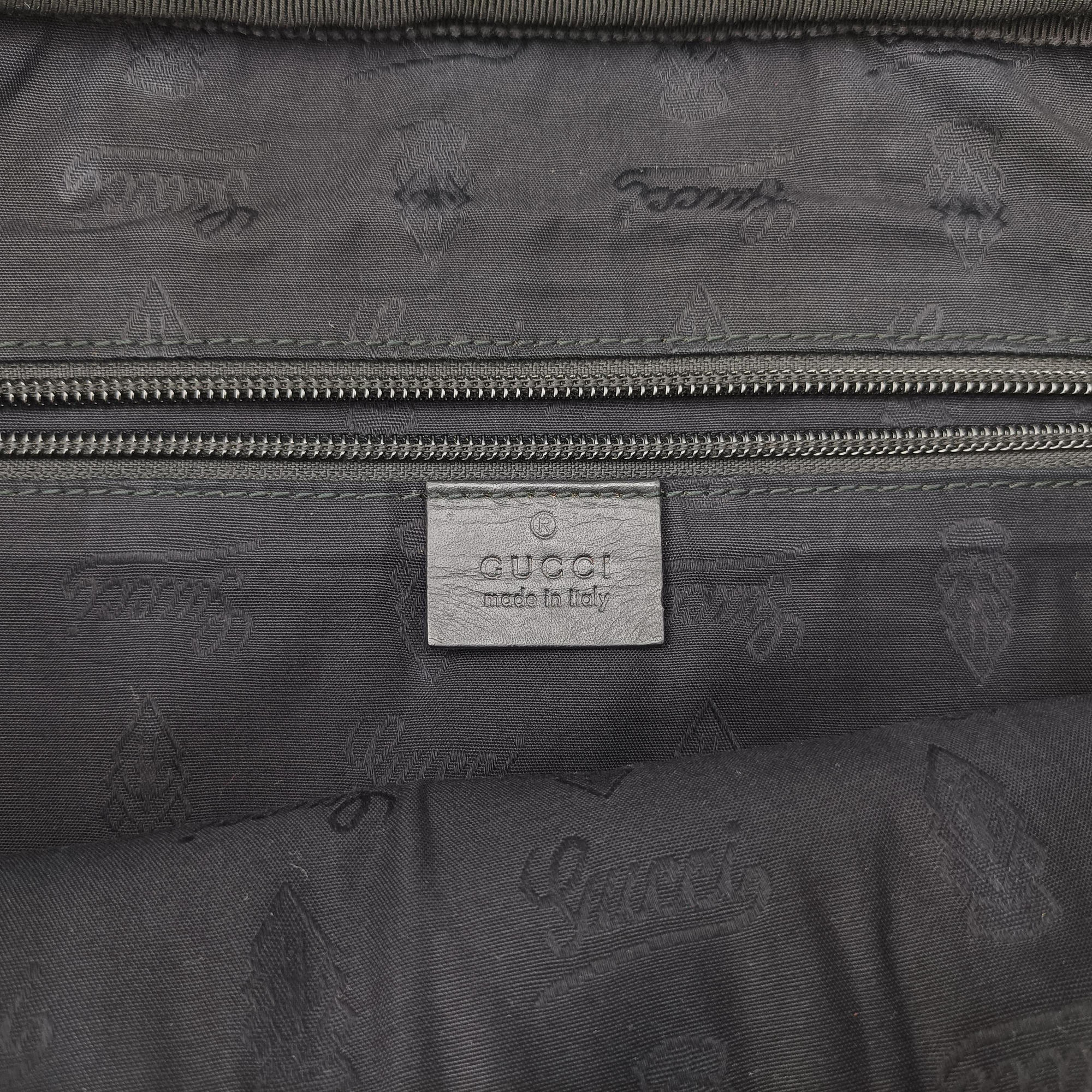 GG plus GG Supreme Briefcase Black PVC coated canvas 201480 B014314067GGプラス GGスプリーム ブラック PVCコーティングキャンバス 201480 B014314067